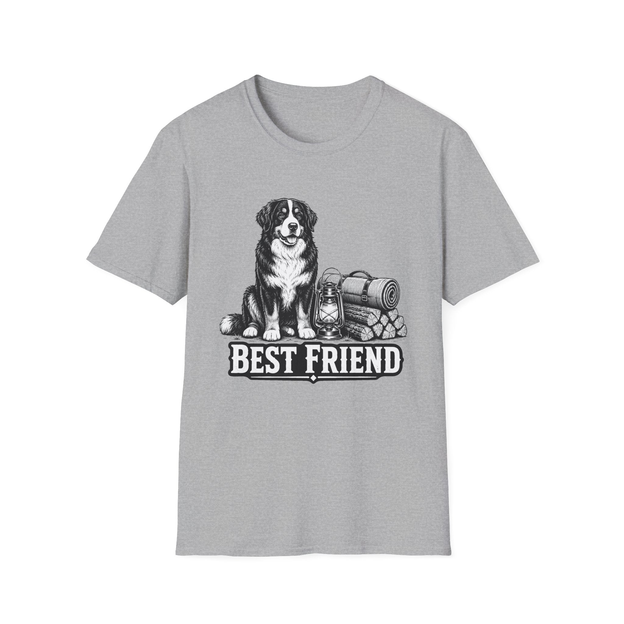 Bernese Mountain Dog Best Friend Camping T-Shirt