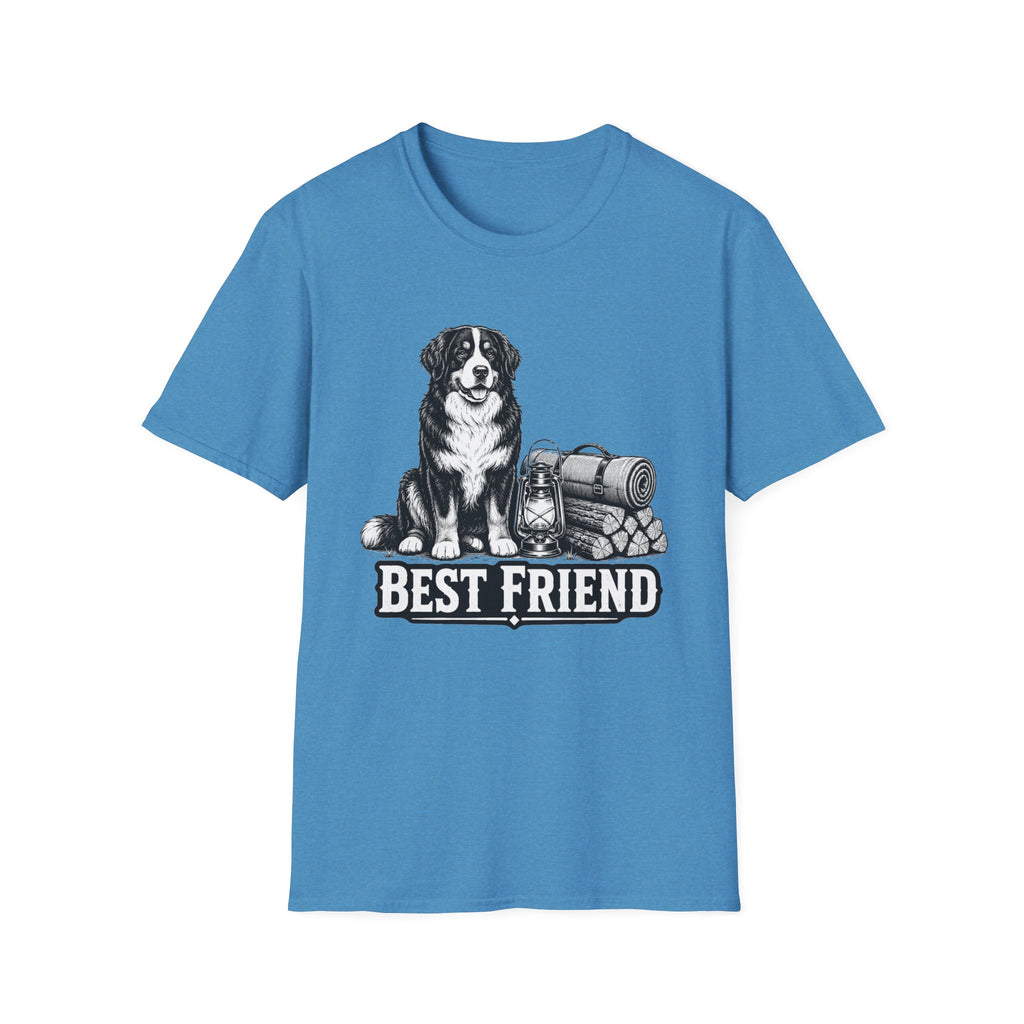 Bernese Mountain Dog Best Friend Camping T-Shirt