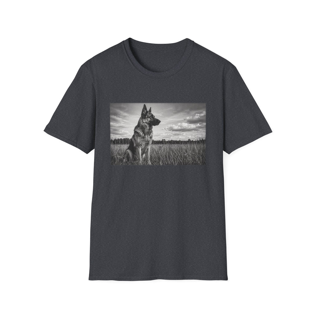 German Shepherd Guarding The Field Pose T-Shirt