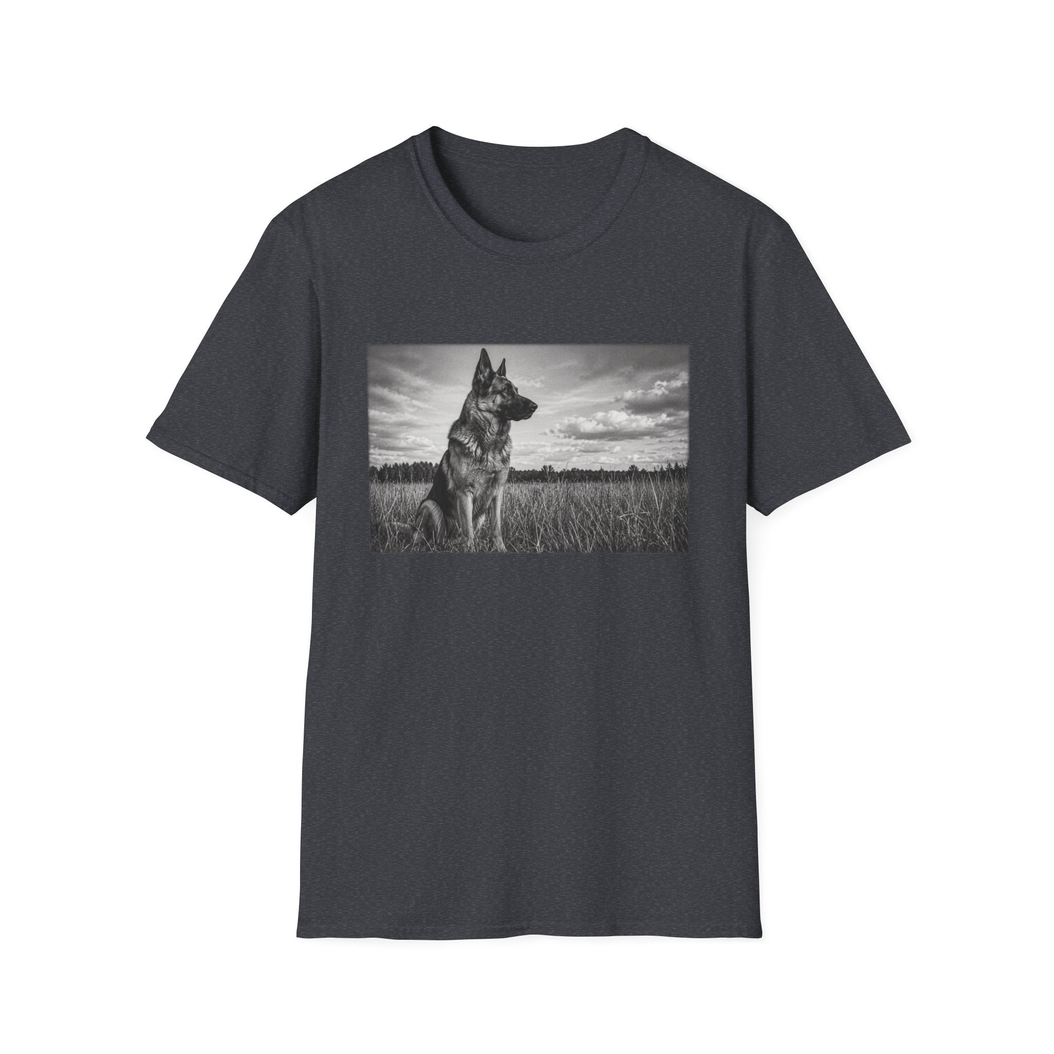 German Shepherd Guarding The Field Pose T-Shirt