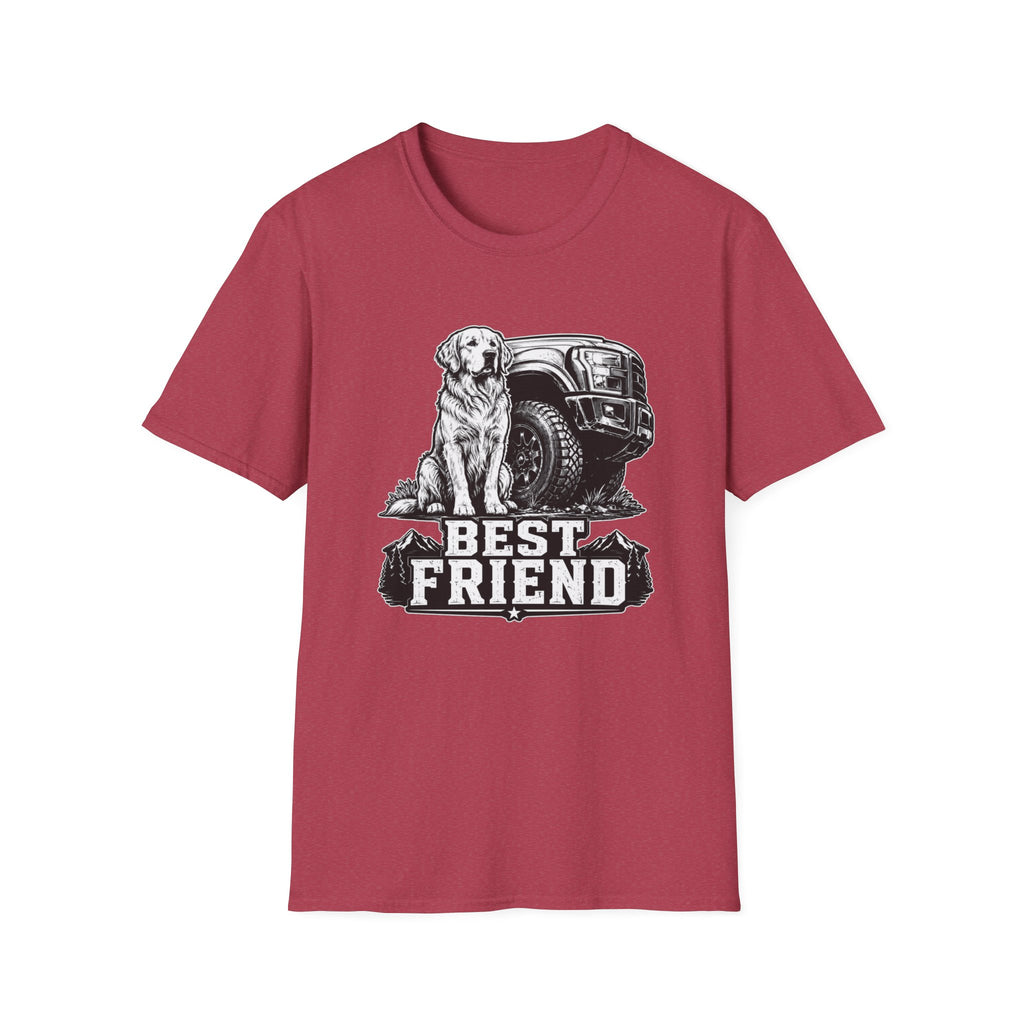 Golden Retriever Best Friend Truck T-Shirt