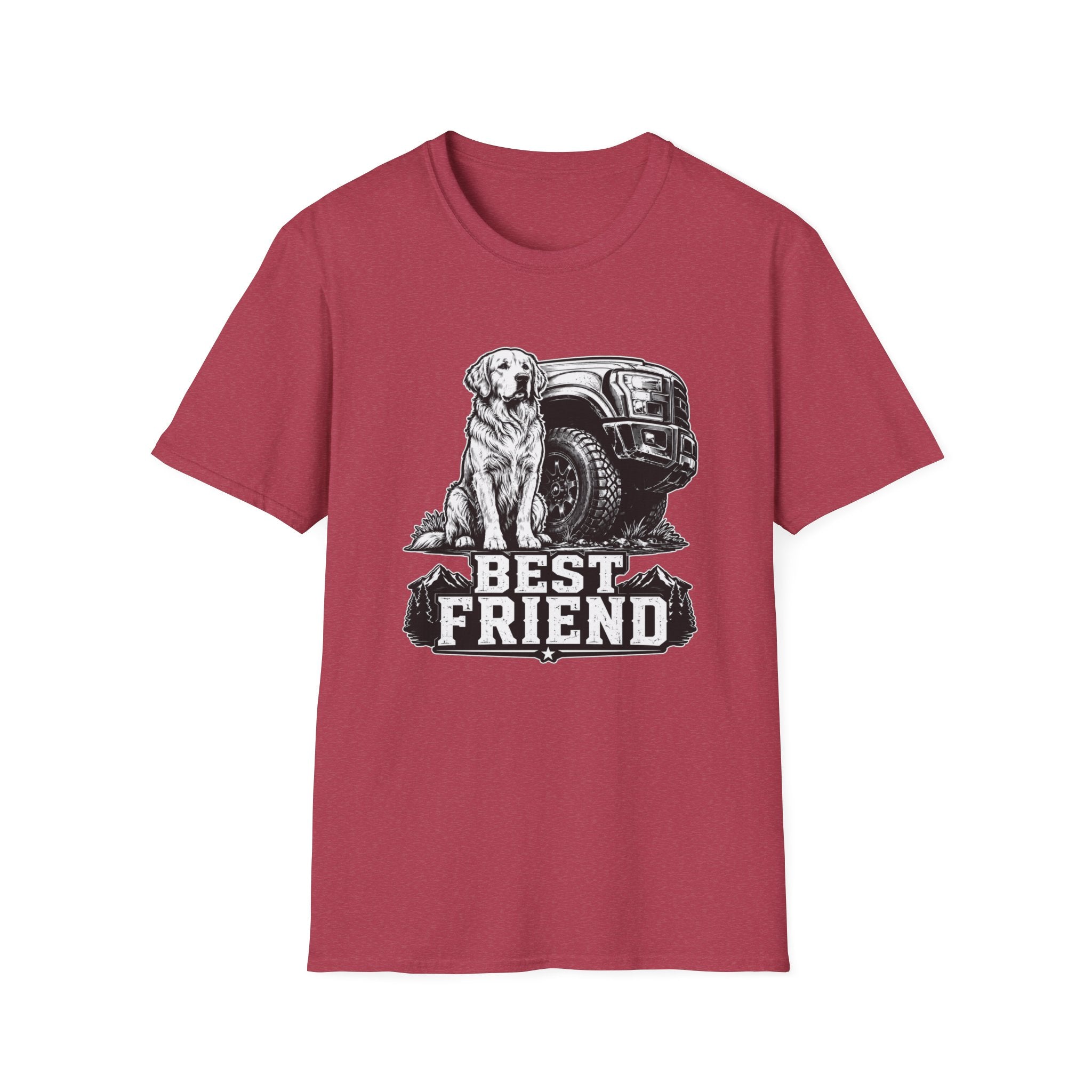 Golden Retriever Best Friend Truck T-Shirt