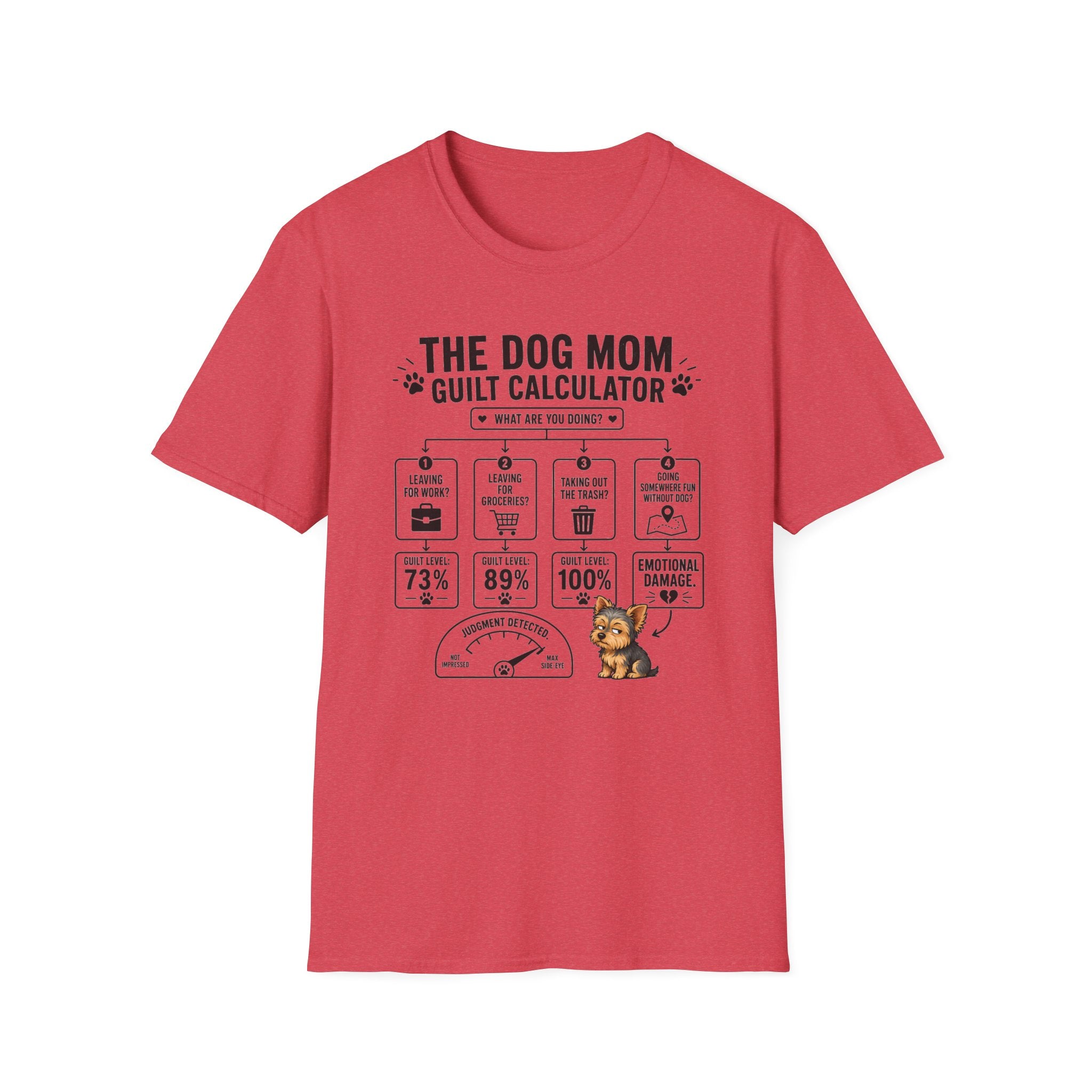 Dog Mom Guilt Calculator T-Shirt
