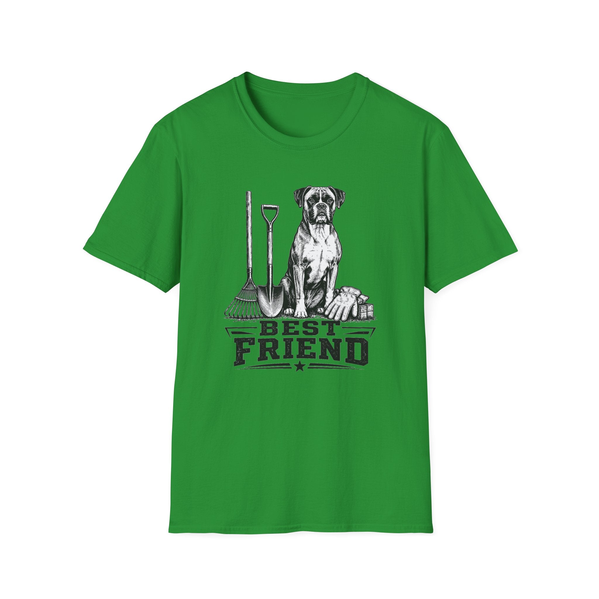 Boxer Best Friend Yardwork T-Shirt