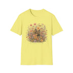 German Shepherd Floral Camouflage T-Shirt