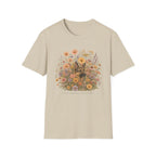 German Shepherd Floral Camouflage T-Shirt