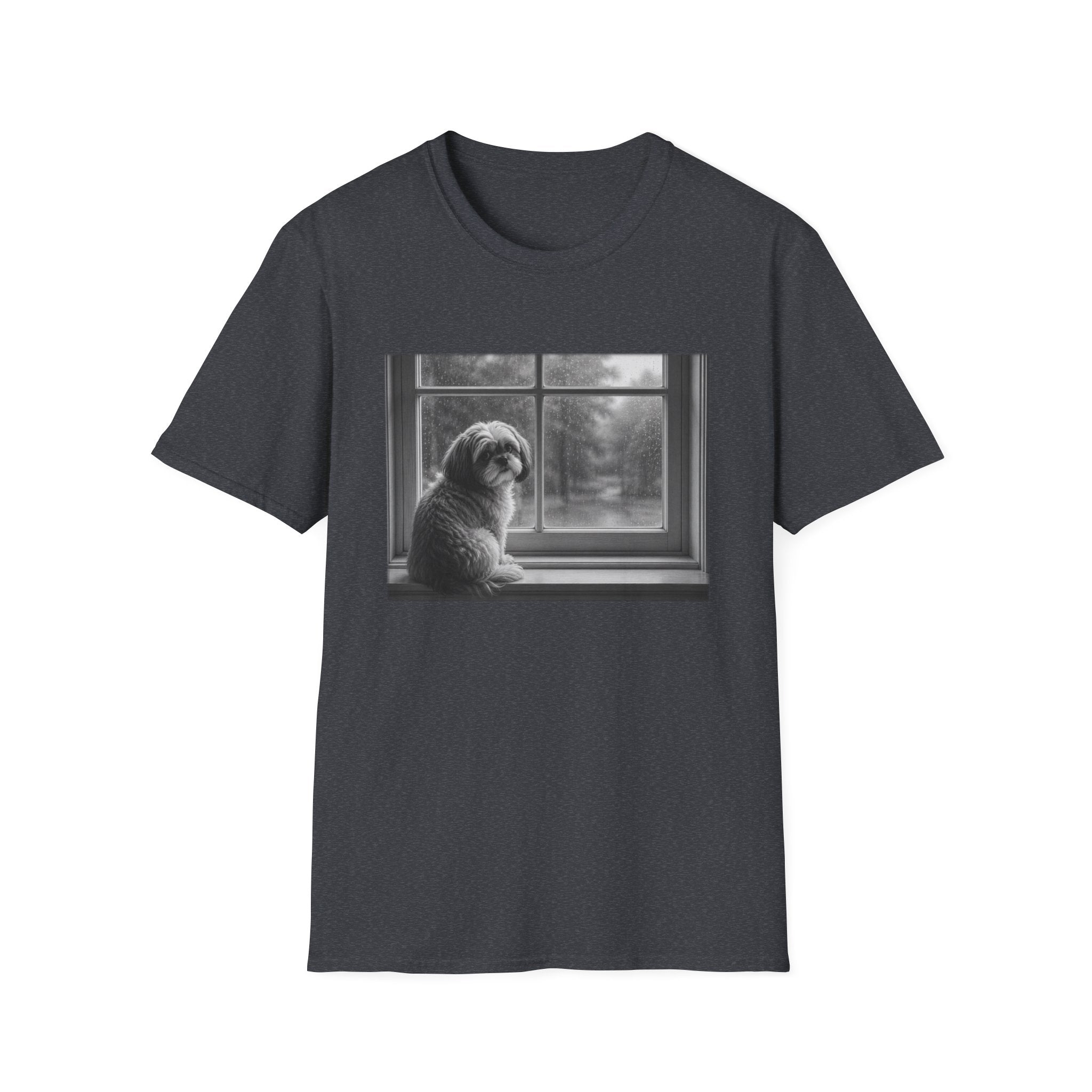 Shih Tzu Sitting On Window Sill Pose T-Shirt