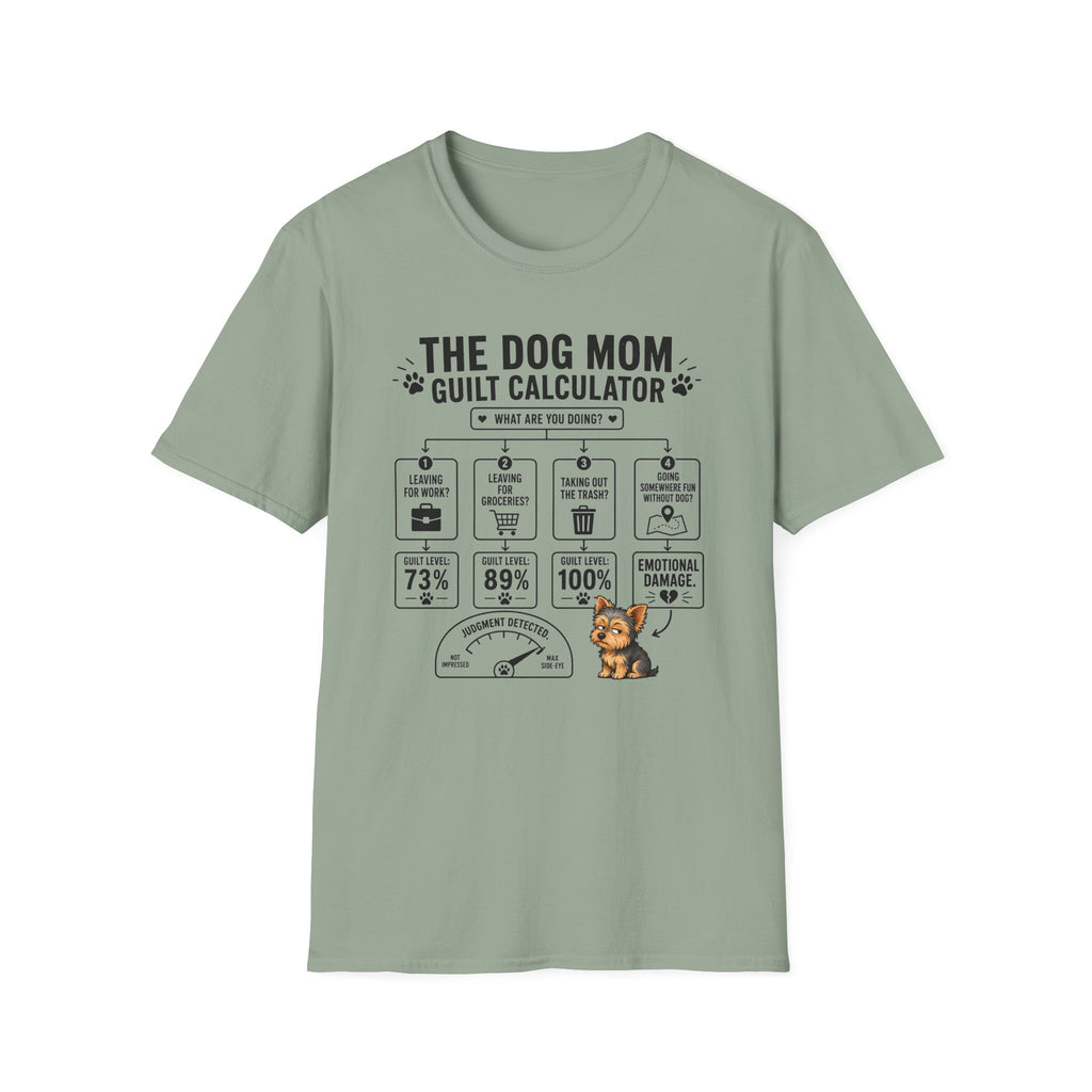 Dog Mom Guilt Calculator T-Shirt