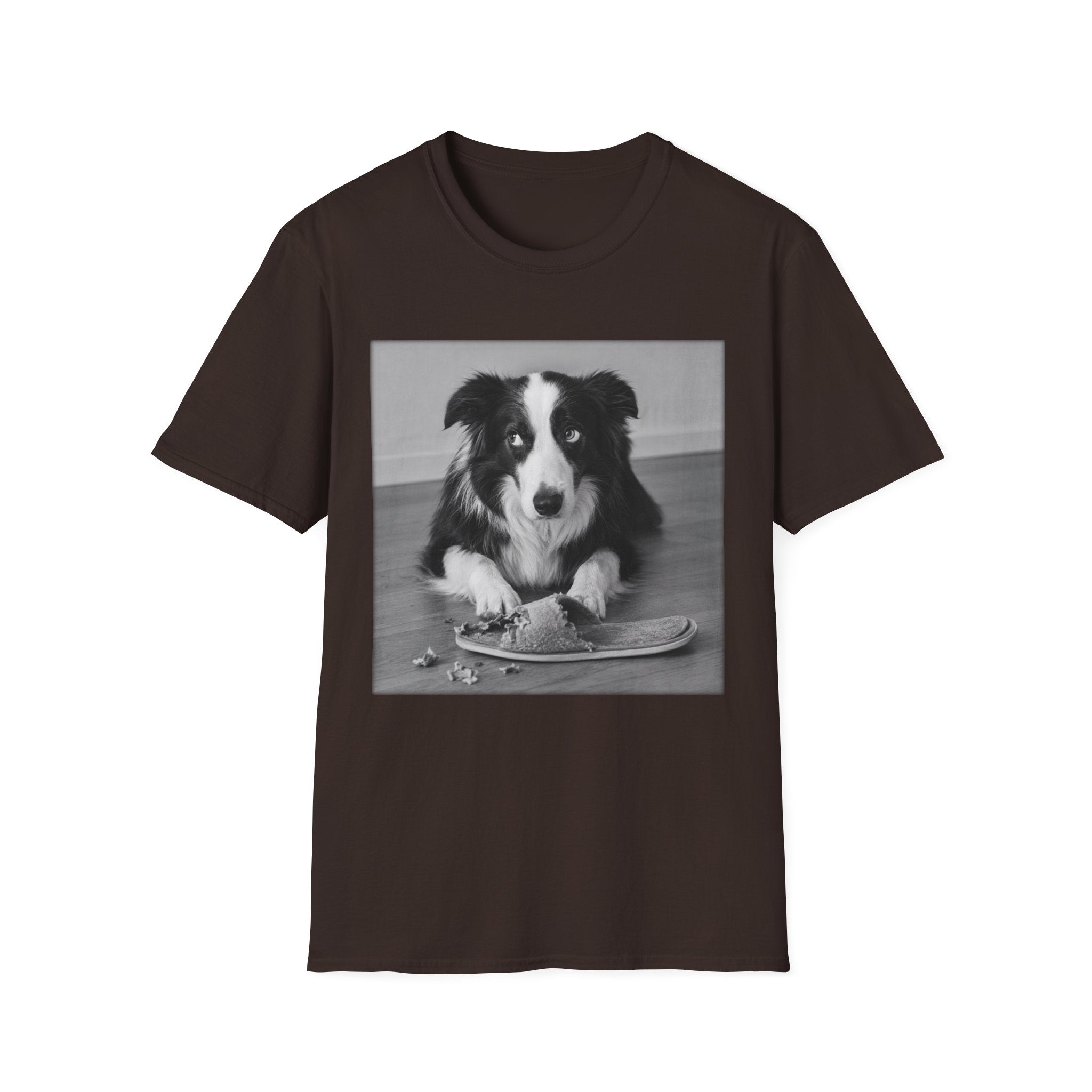 Border Collie Slippers Bad Dog  T-Shirt