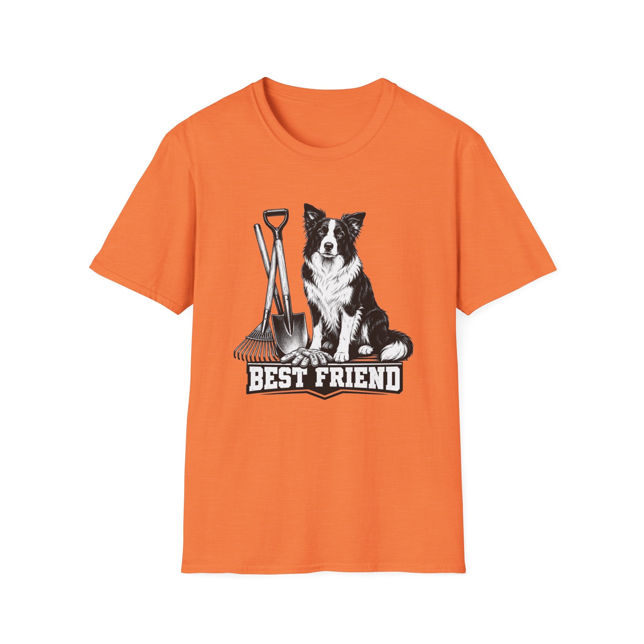 Border Collie Best Friend Yardwork T-Shirt