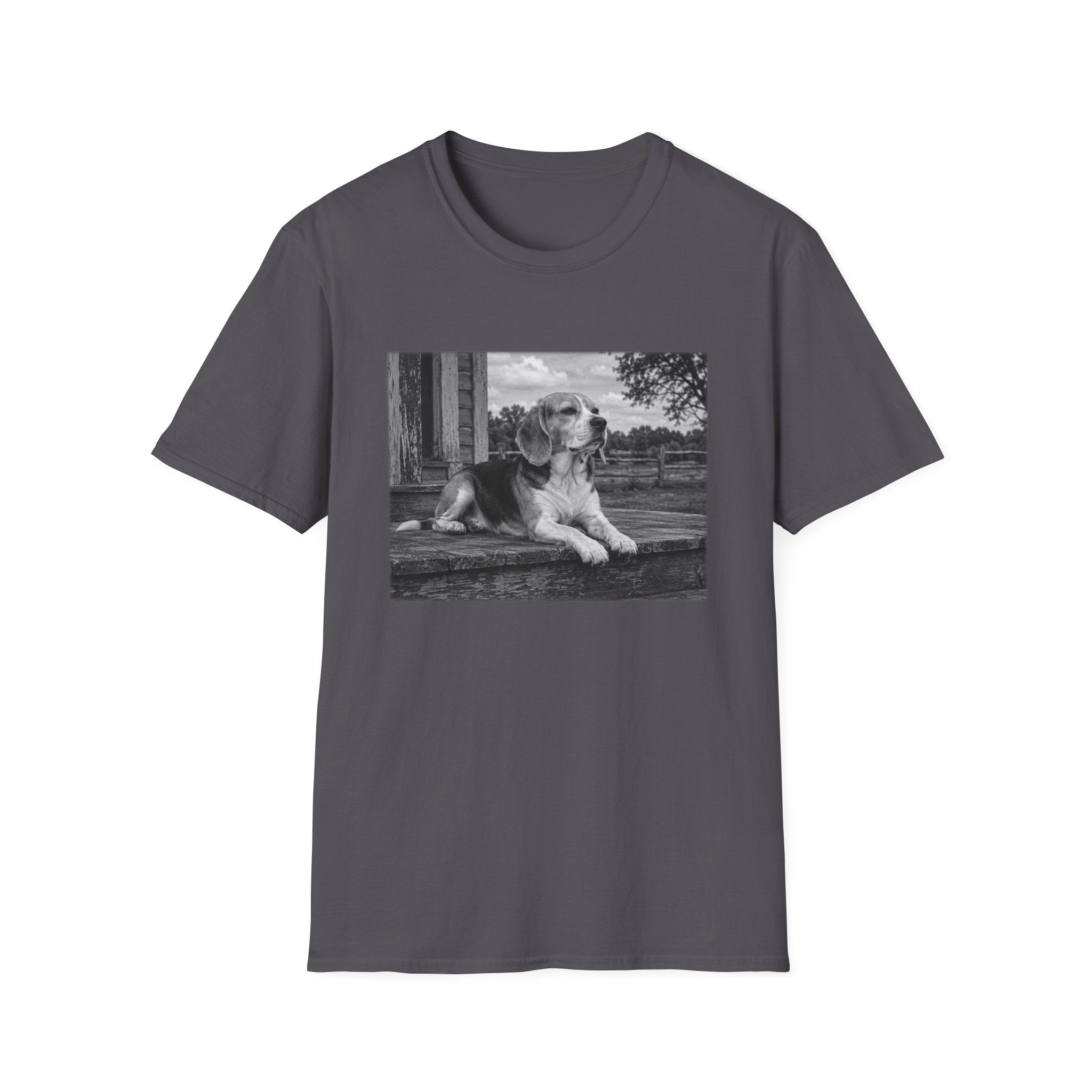 Beagle Sitting On The Porch Pose T-Shirt