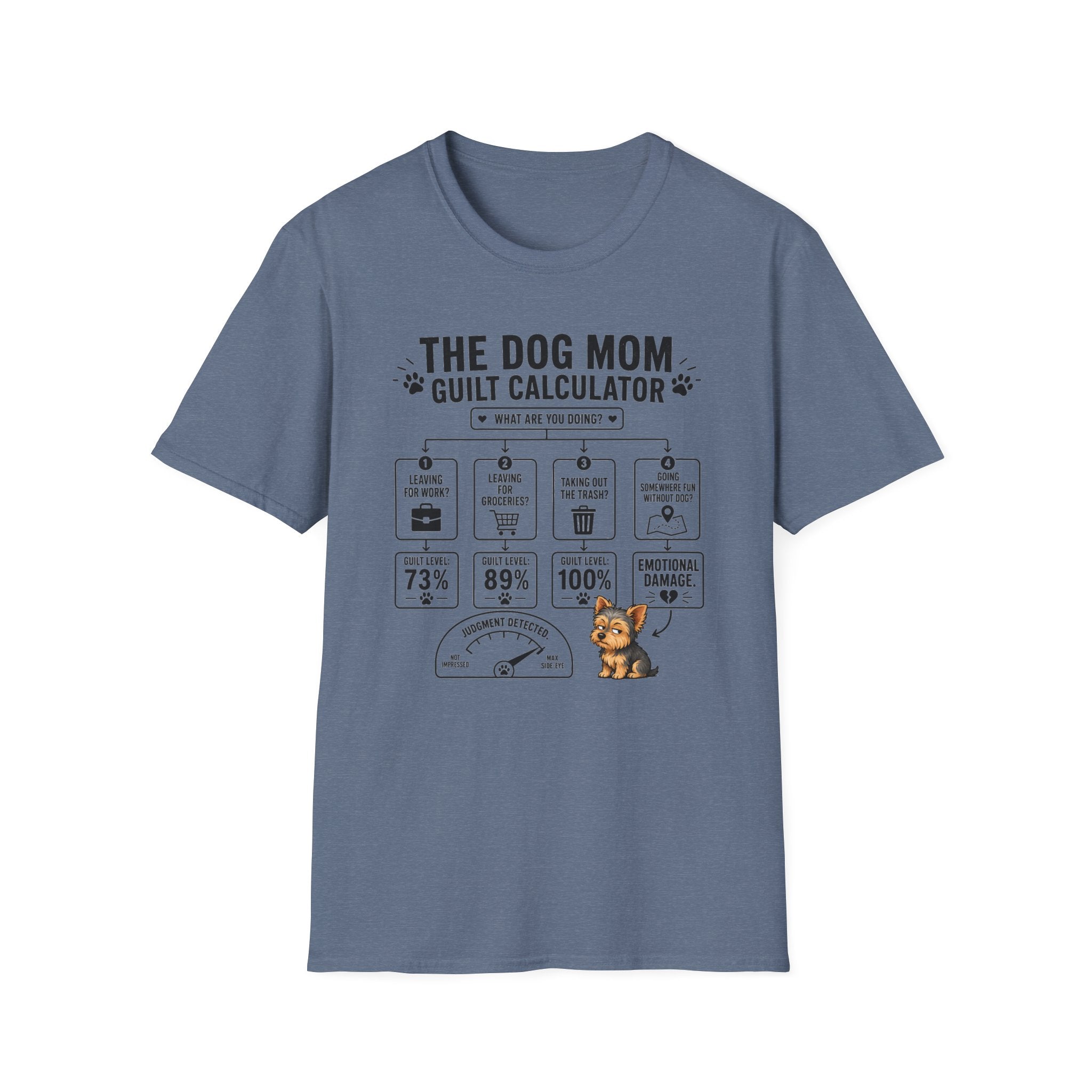 Dog Mom Guilt Calculator T-Shirt