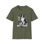 Border Collie Best Friend Yardwork T-Shirt