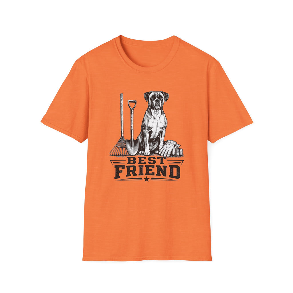 Boxer Best Friend Yardwork T-Shirt