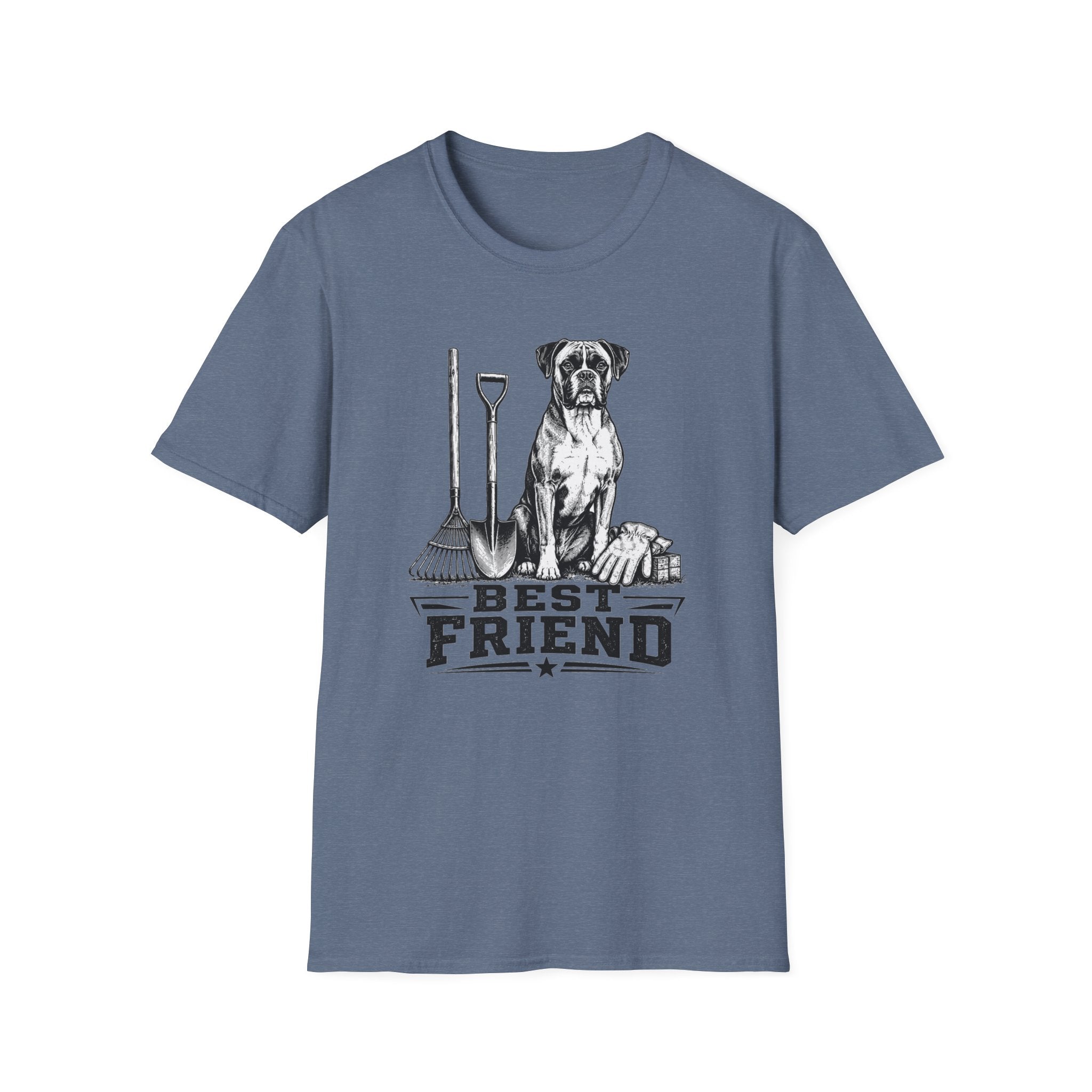 Boxer Best Friend Yardwork T-Shirt
