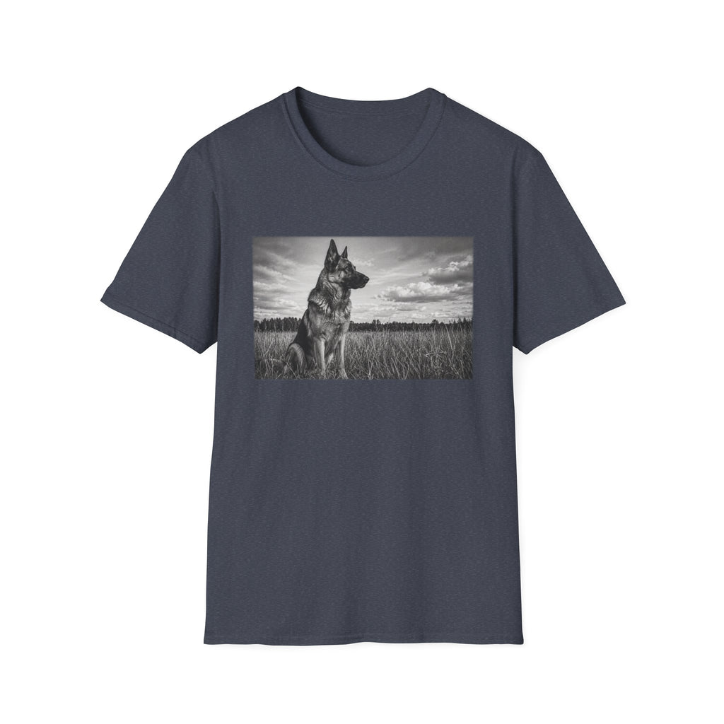 German Shepherd Guarding The Field Pose T-Shirt