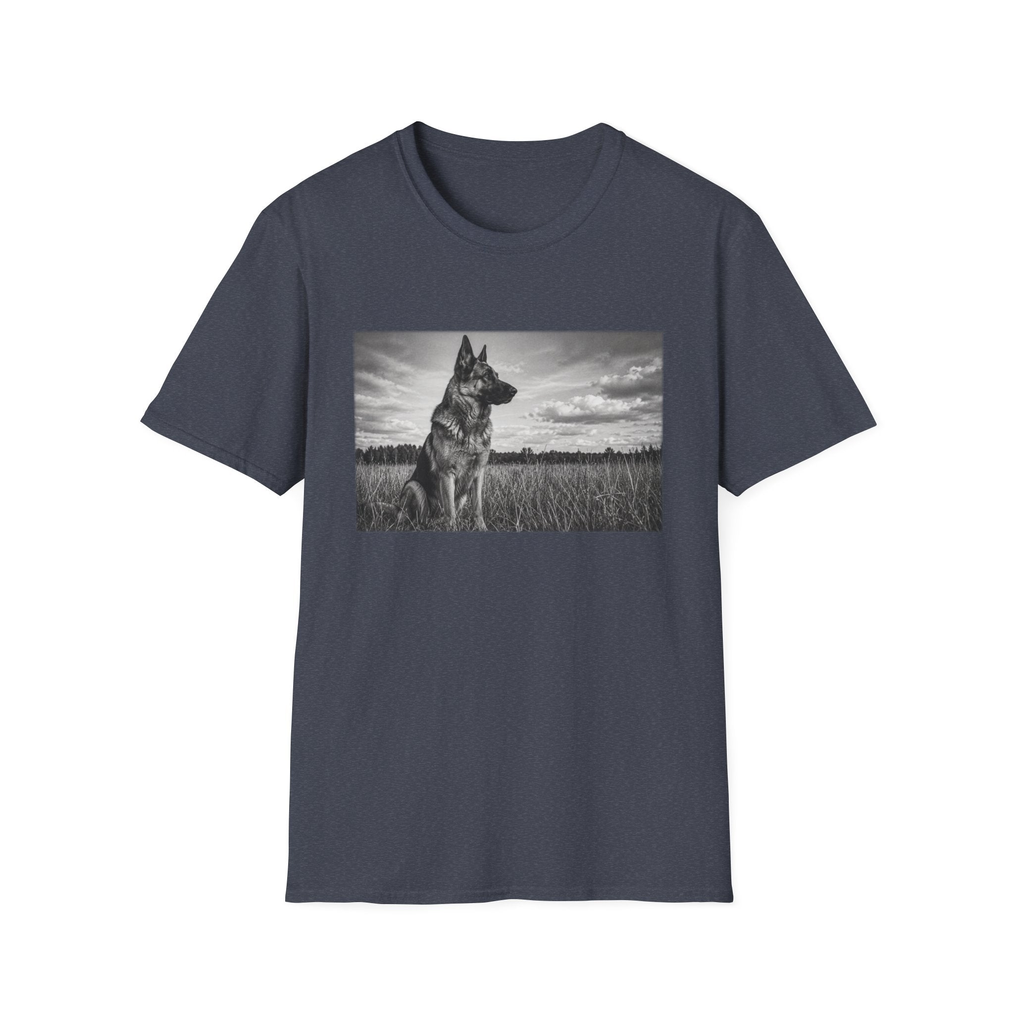 German Shepherd Guarding The Field Pose T-Shirt