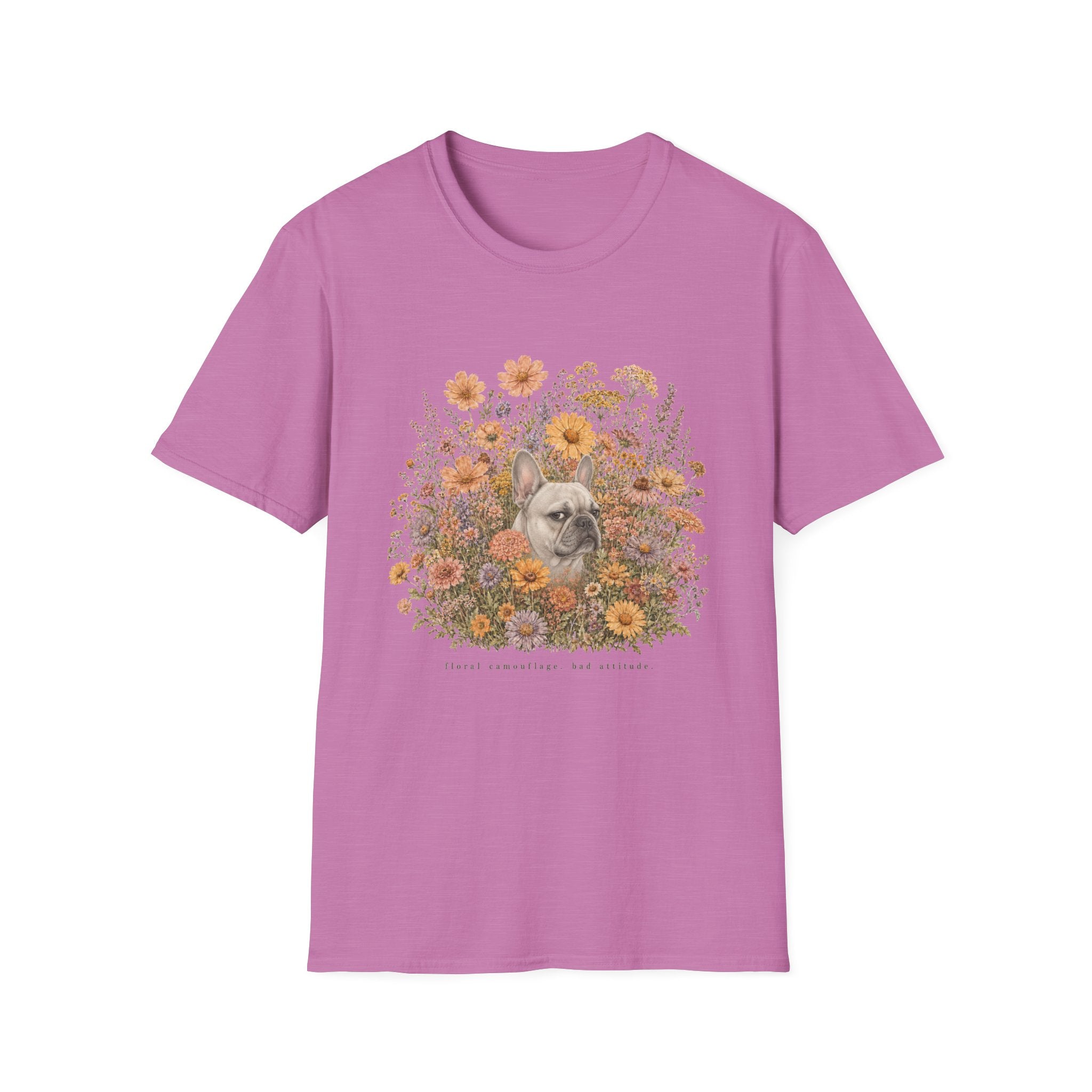 French Bulldog Floral Camouflage T-Shirt