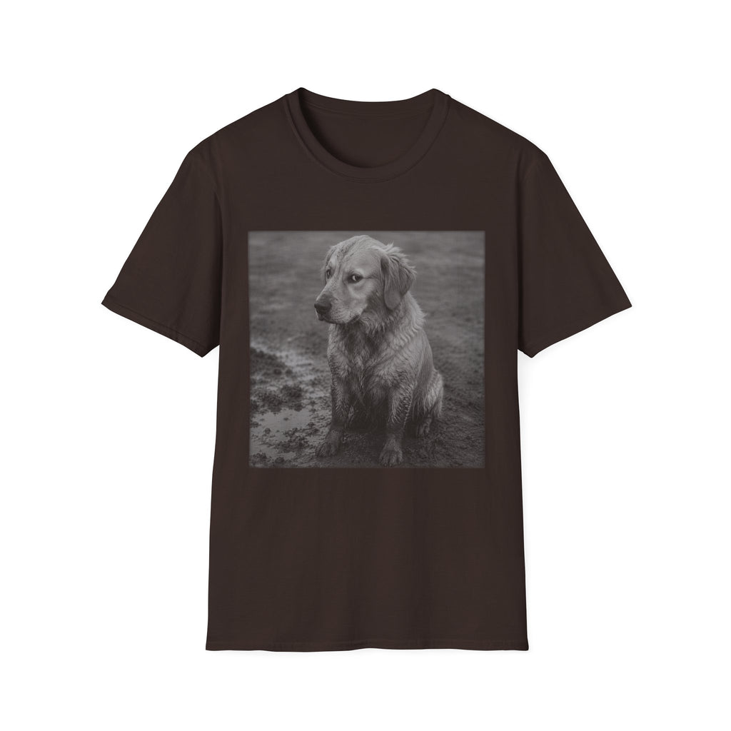Golden Retriever In The Mud Bad Dog T-Shirt