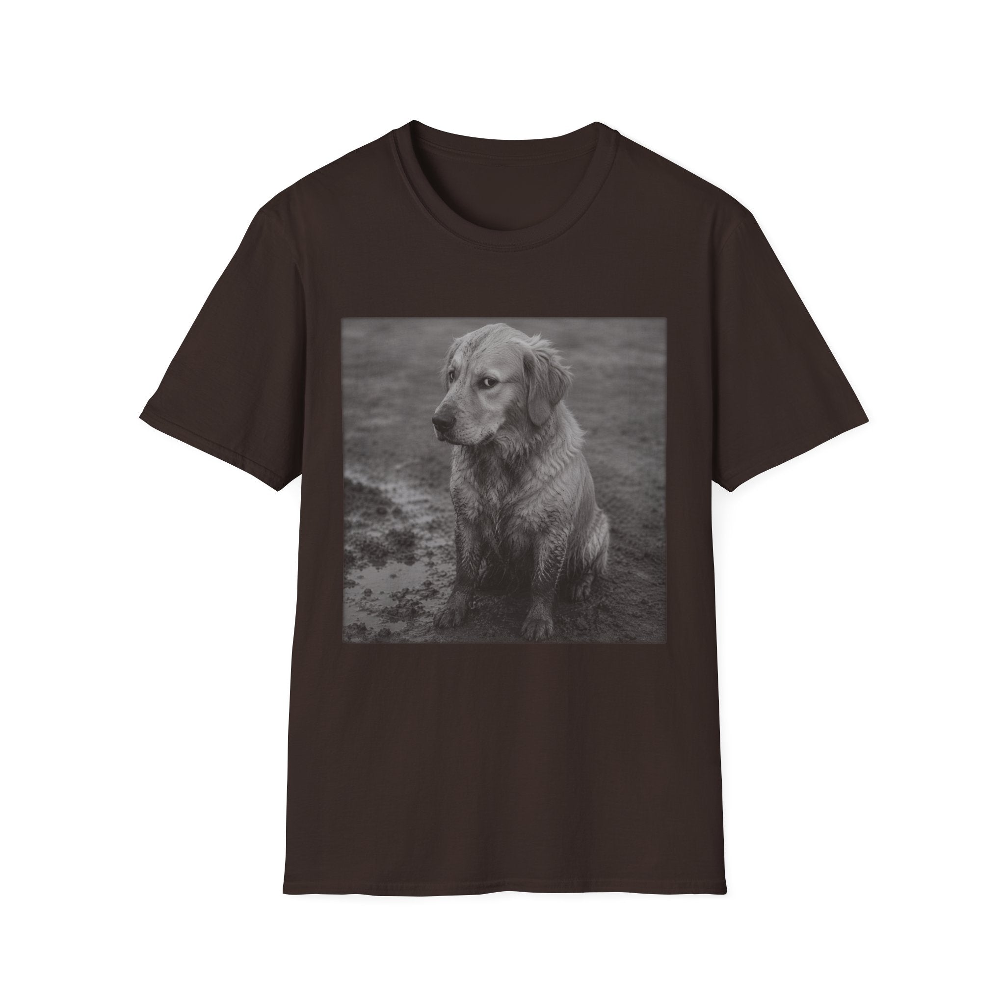 Golden Retriever In The Mud Bad Dog T-Shirt