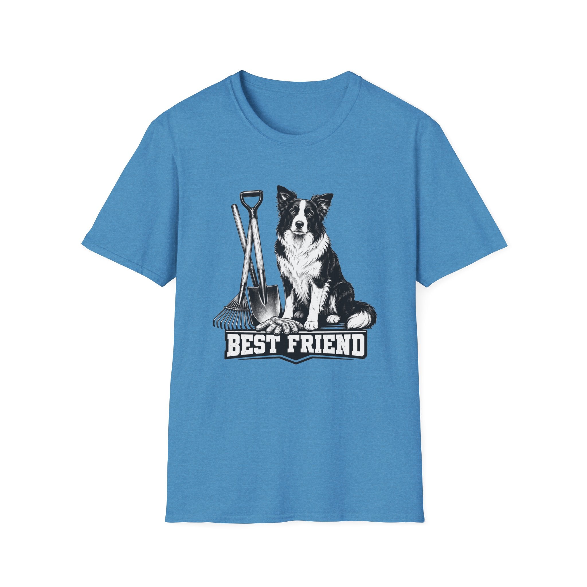 Border Collie Best Friend Yardwork T-Shirt