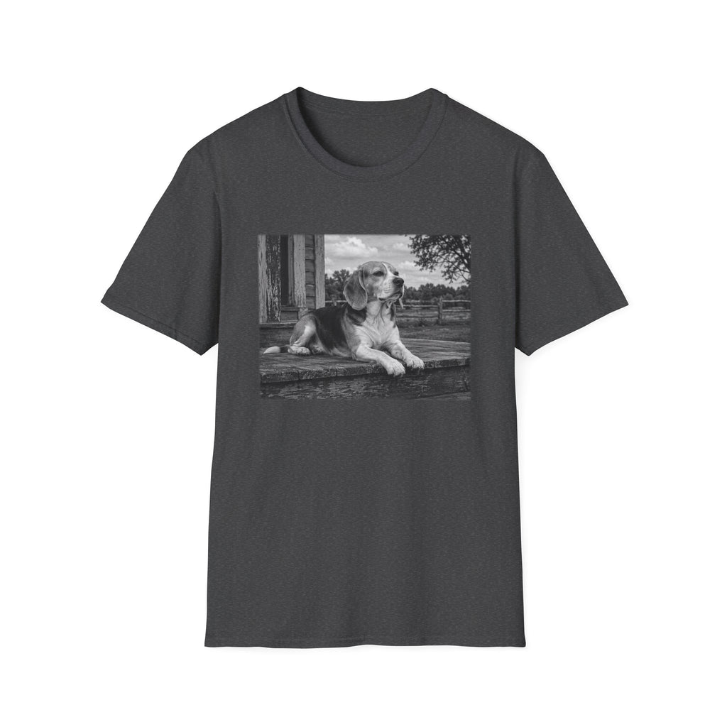 Beagle Sitting On The Porch Pose T-Shirt