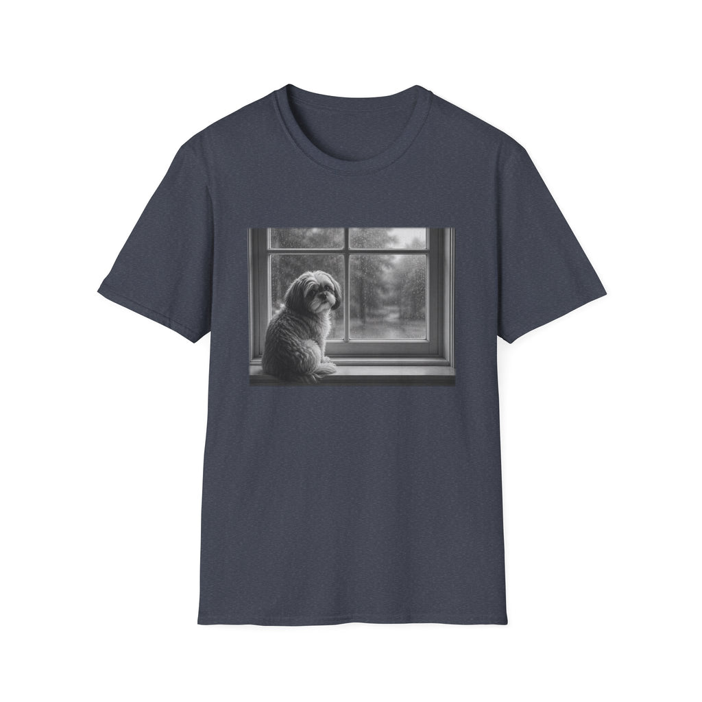 Shih Tzu Sitting On Window Sill Pose T-Shirt