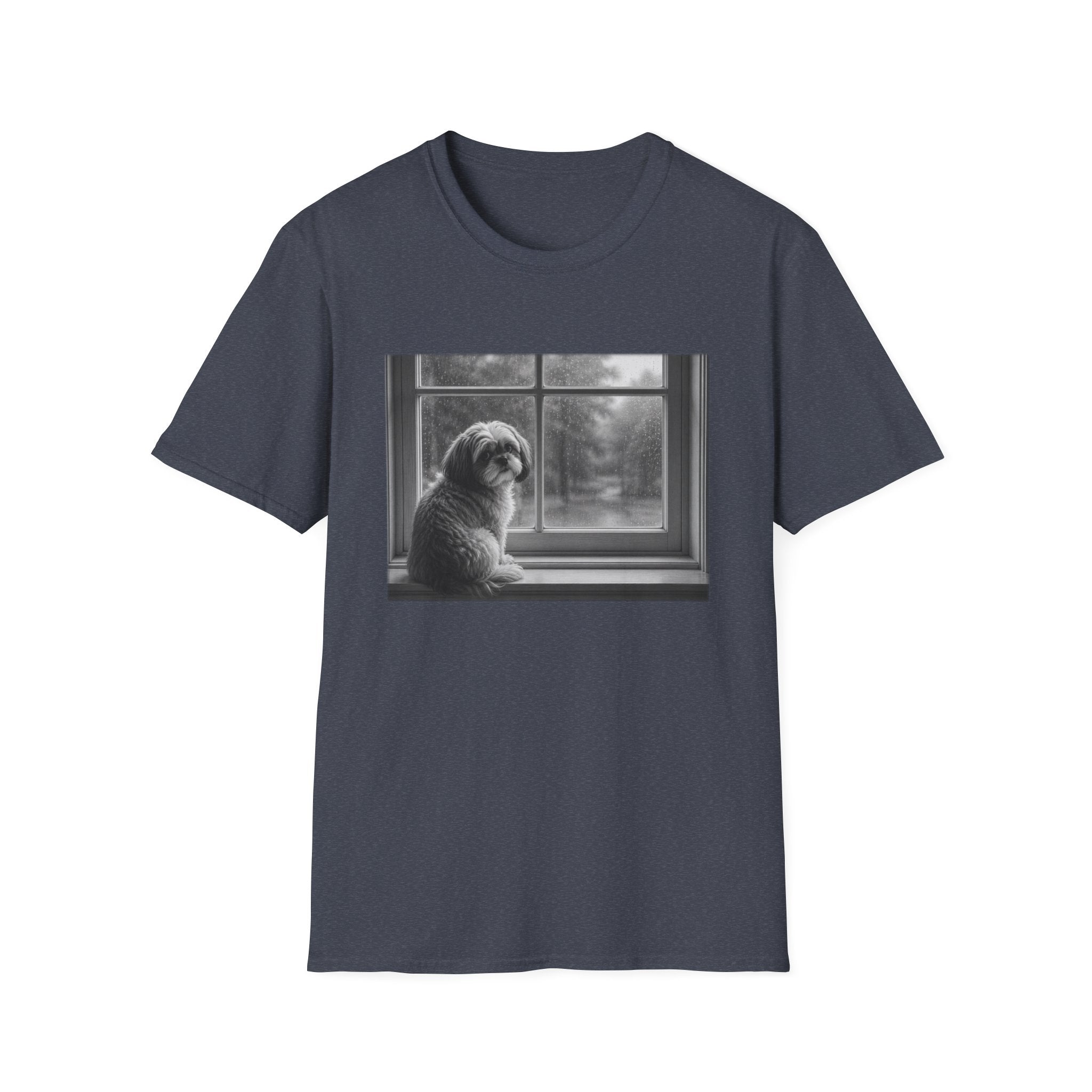 Shih Tzu Sitting On Window Sill Pose T-Shirt