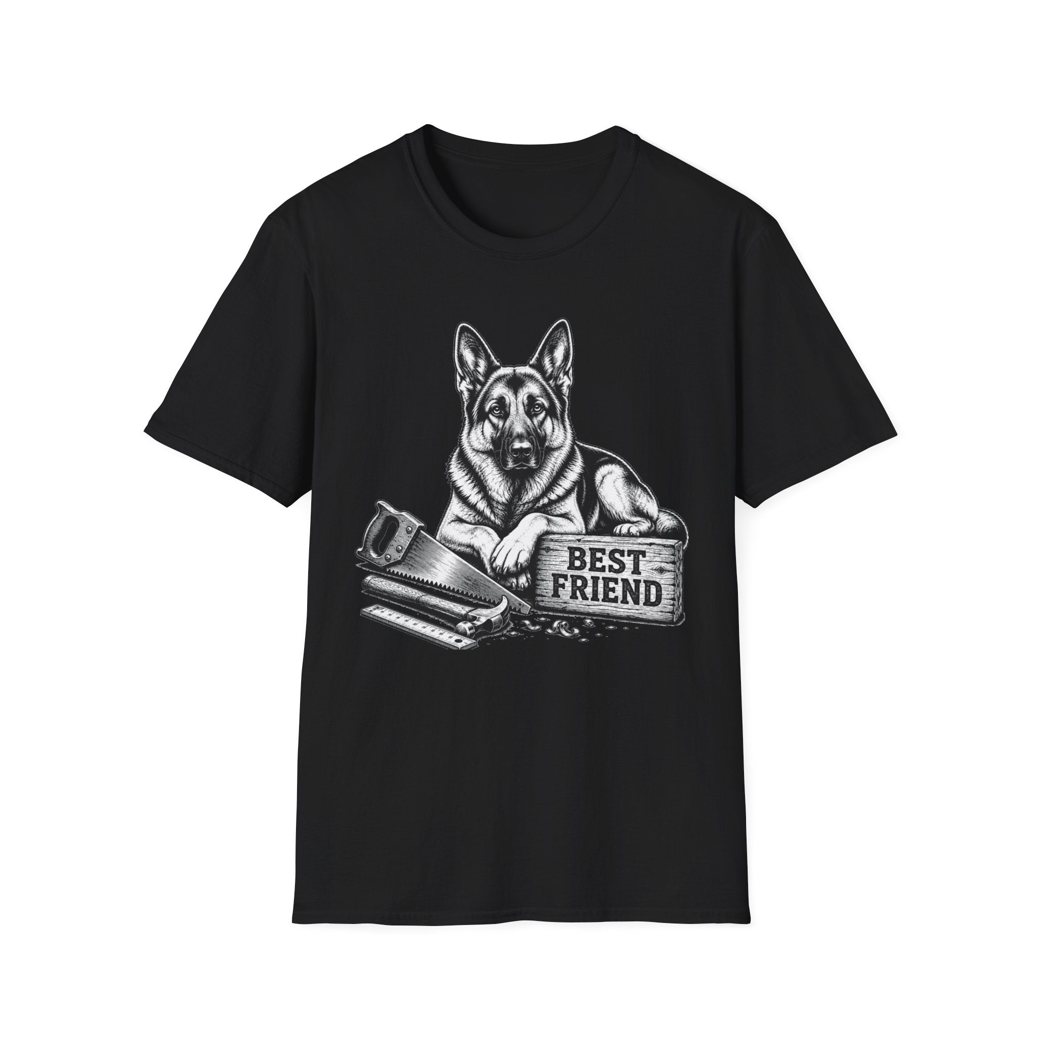 German Shepherd Best Friend Woodworking T-Shirt