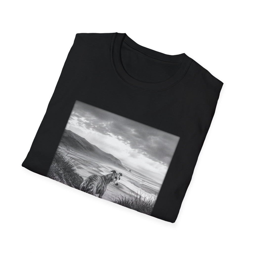 Whippet On The Beach Pose T-Shirt