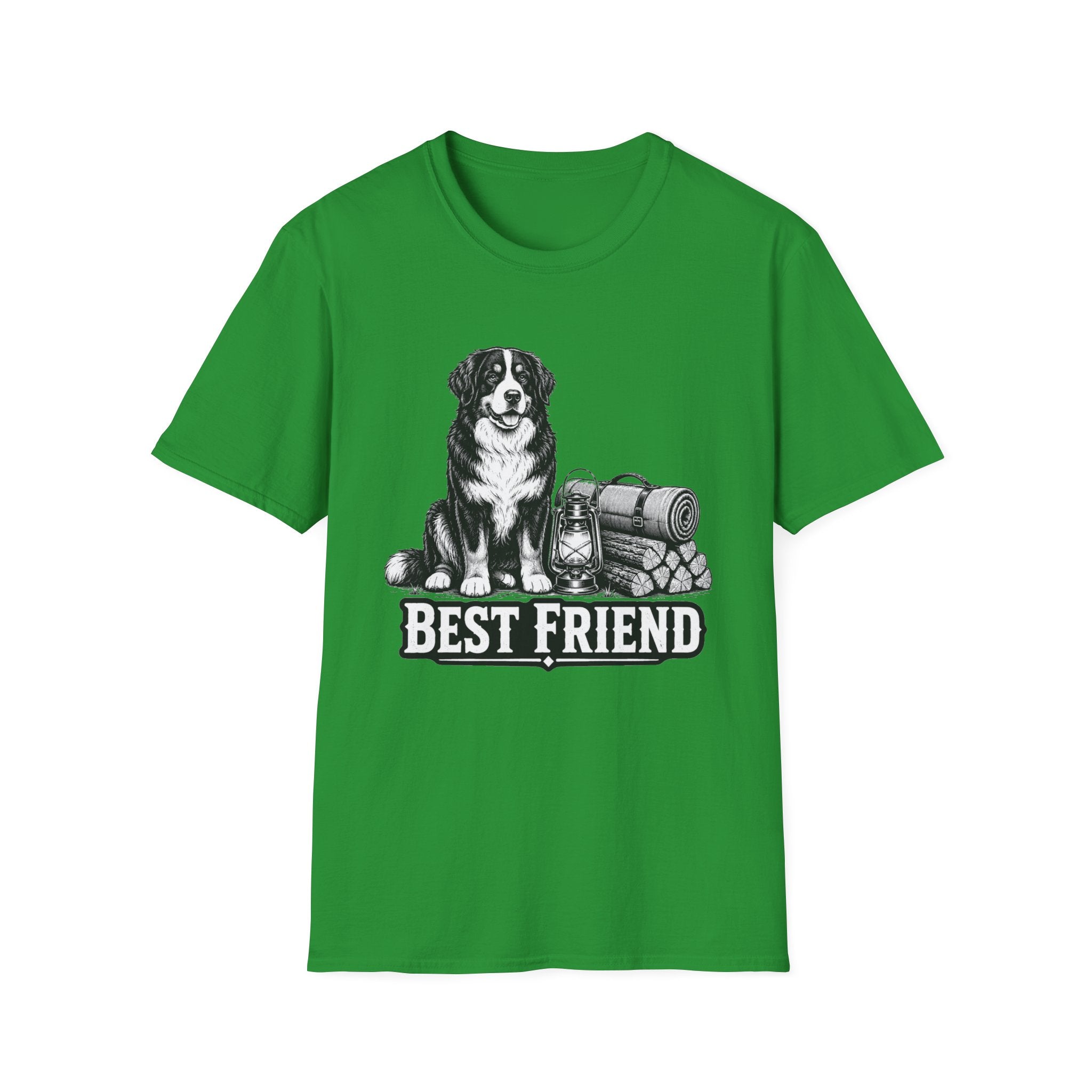 Bernese Mountain Dog Best Friend Camping T-Shirt