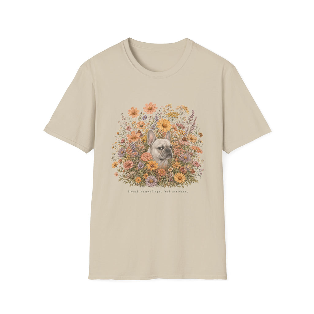 French Bulldog Floral Camouflage T-Shirt