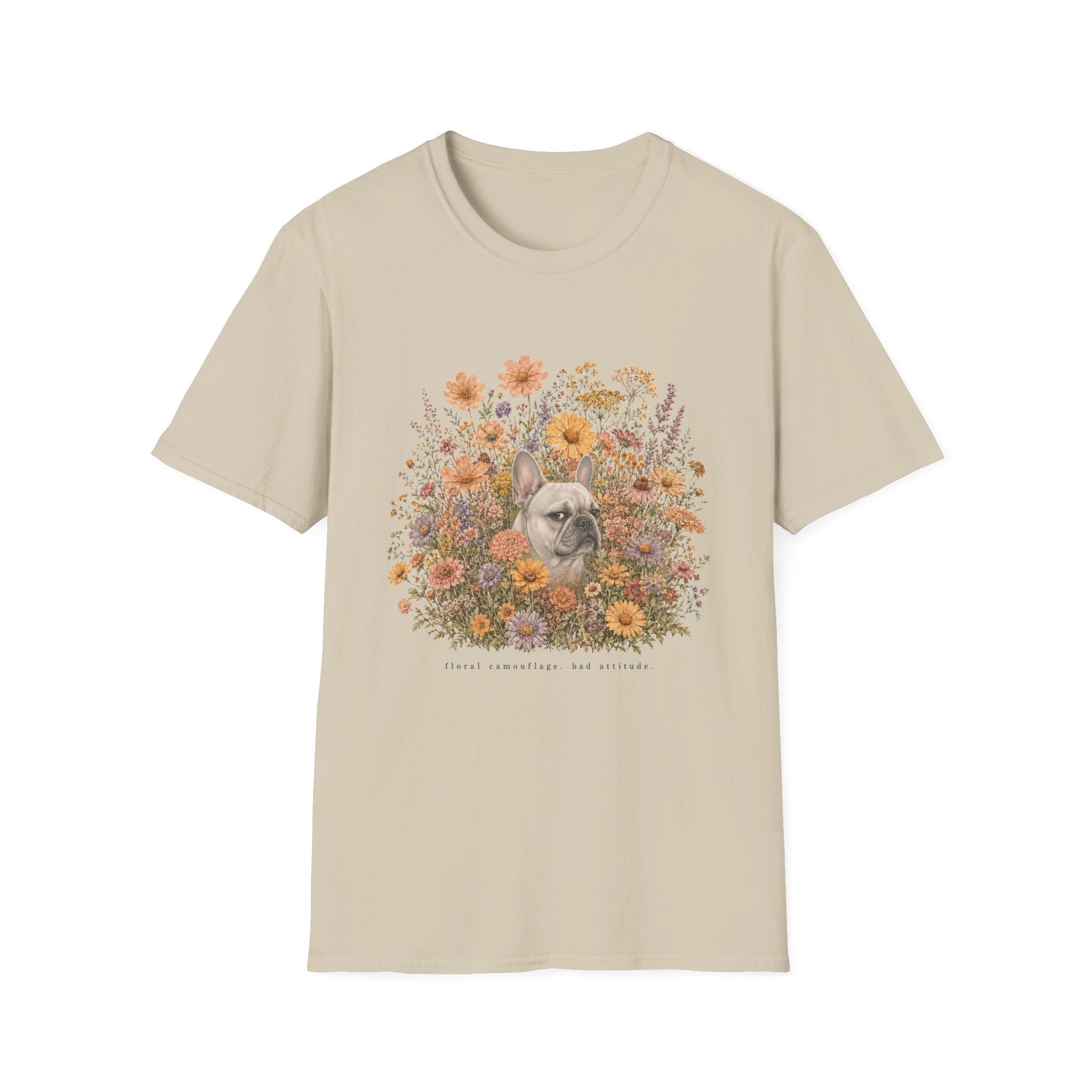 French Bulldog Floral Camouflage T-Shirt