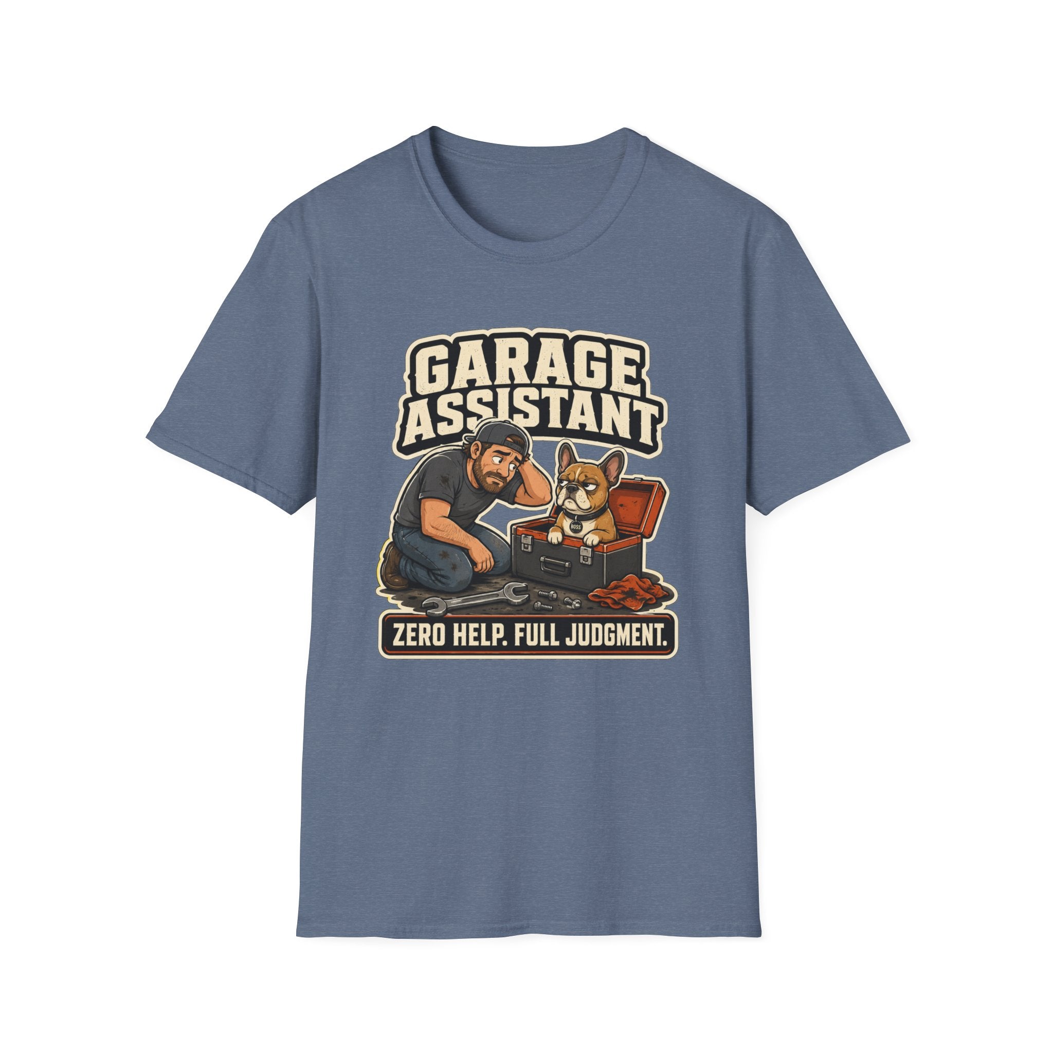 Frenchie Garage Assistant T-Shirt
