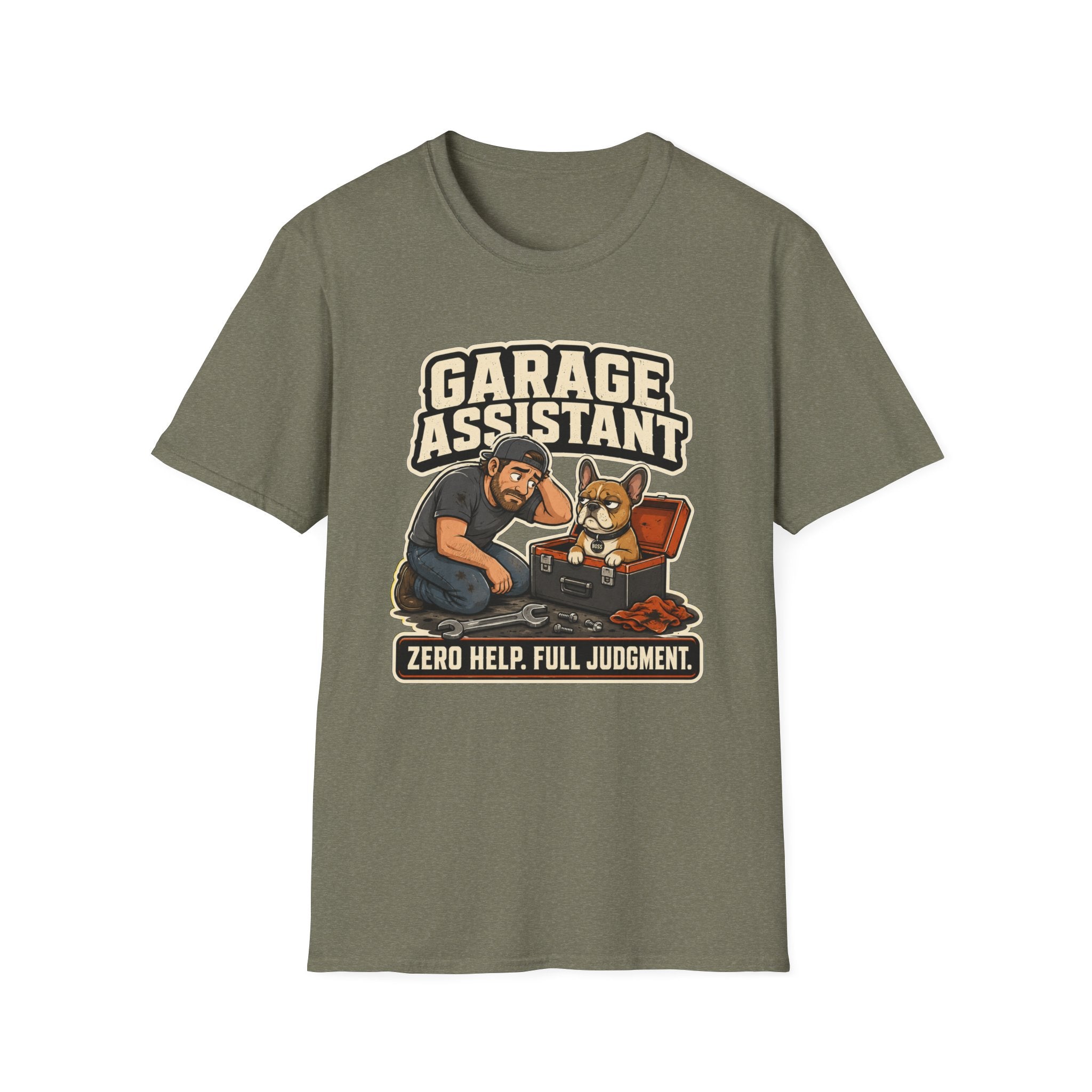 Frenchie Garage Assistant T-Shirt