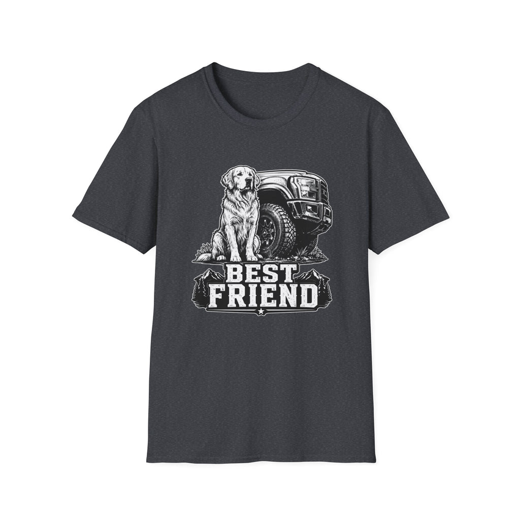 Golden Retriever Best Friend Truck T-Shirt