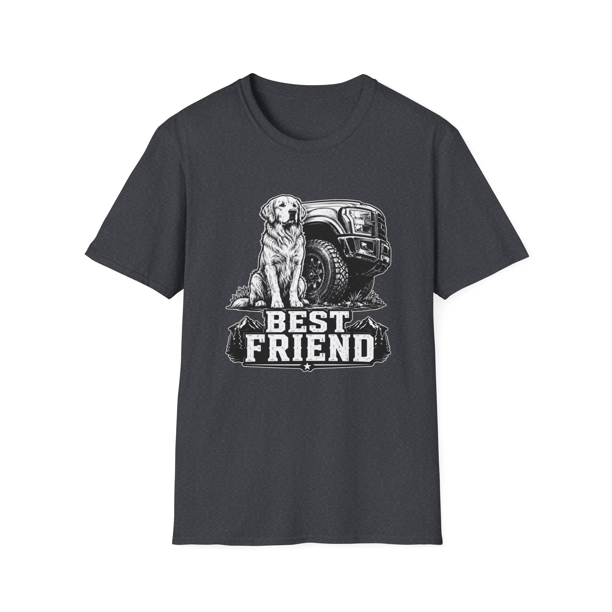 Golden Retriever Best Friend Truck T-Shirt