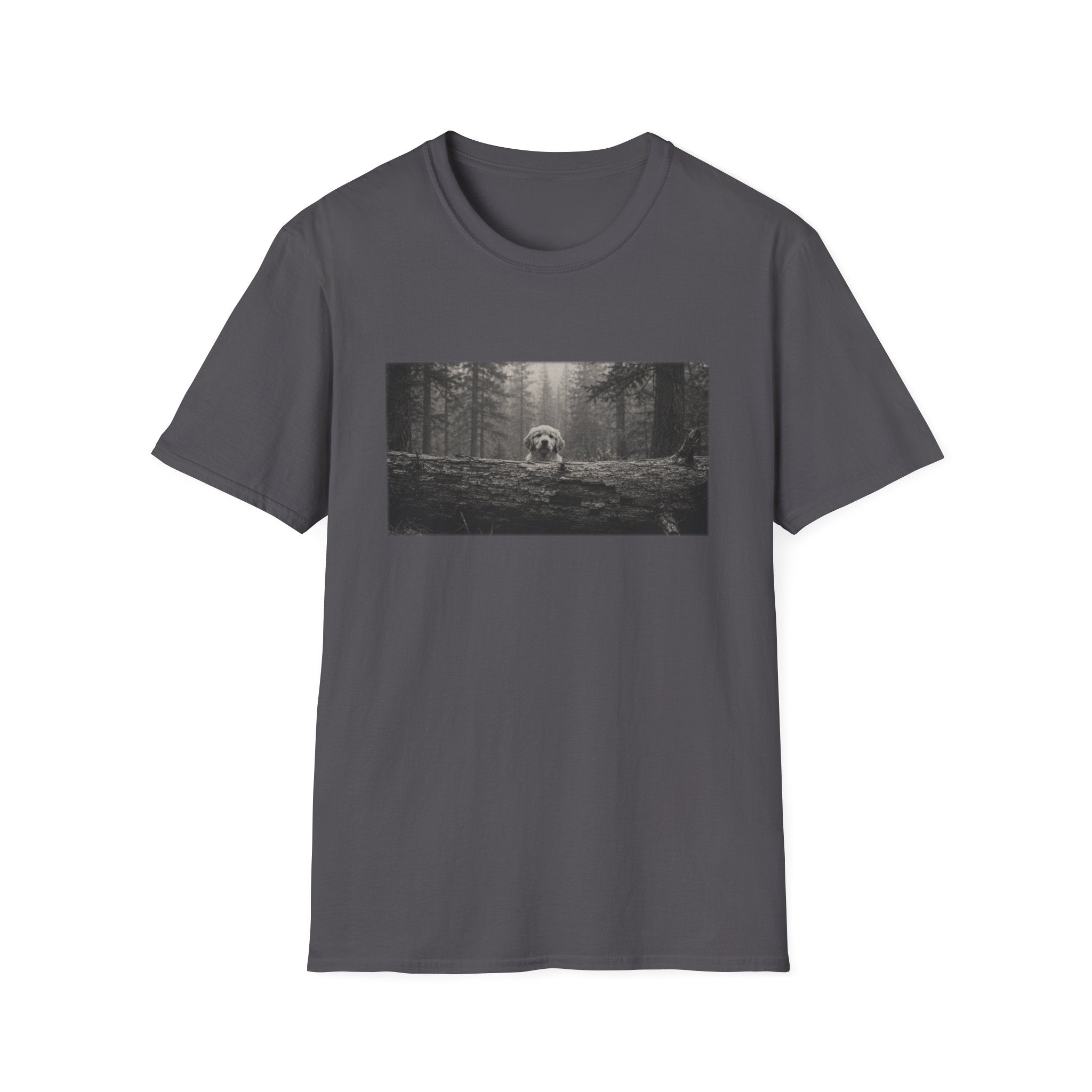 Retriever Behind A Log Pose T-Shirt