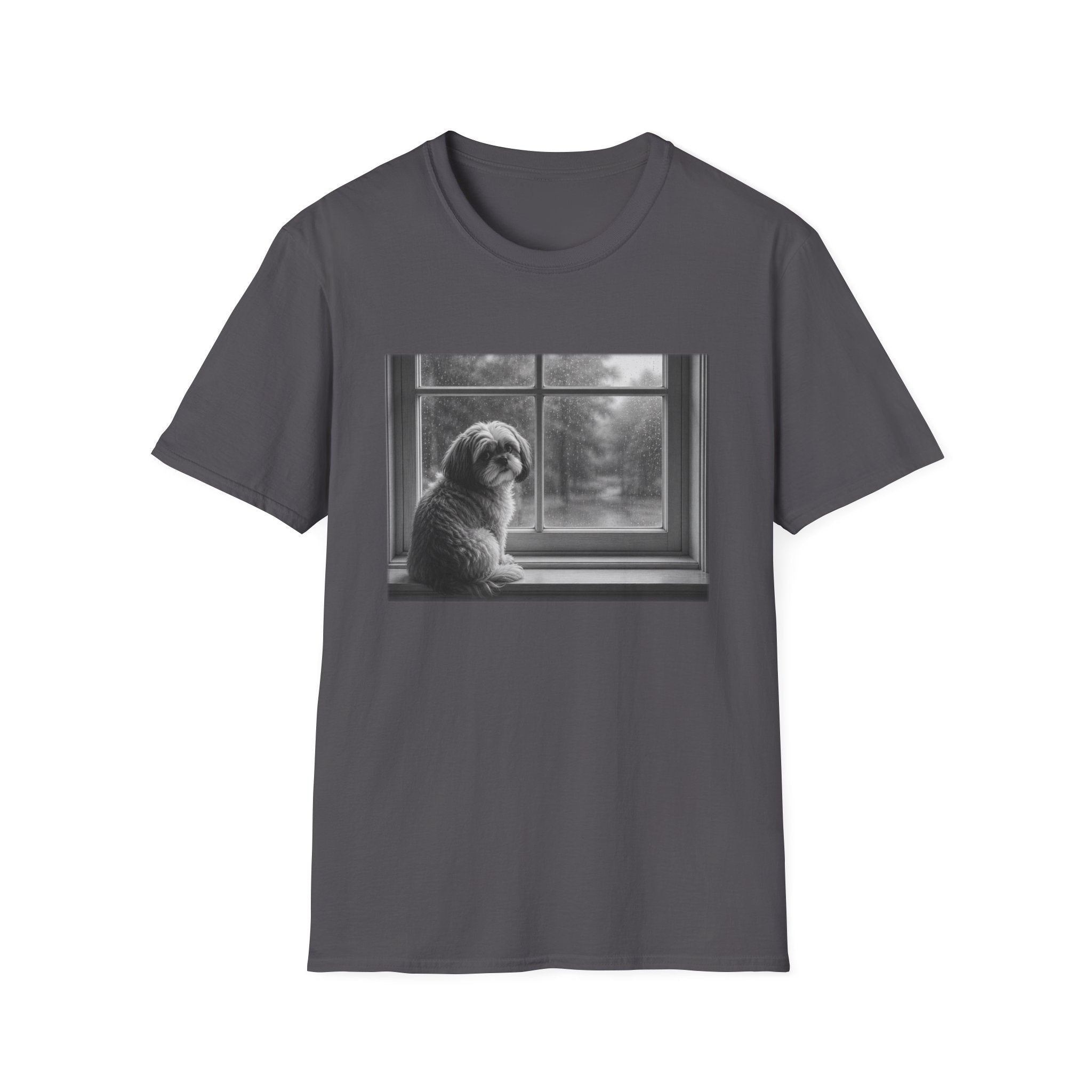 Shih Tzu Sitting On Window Sill Pose T-Shirt