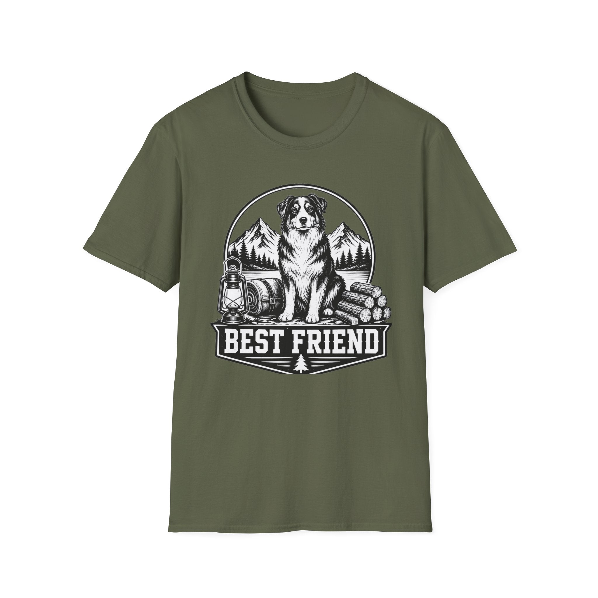 Australian Shepherd Best Friend Camping T-Shirt
