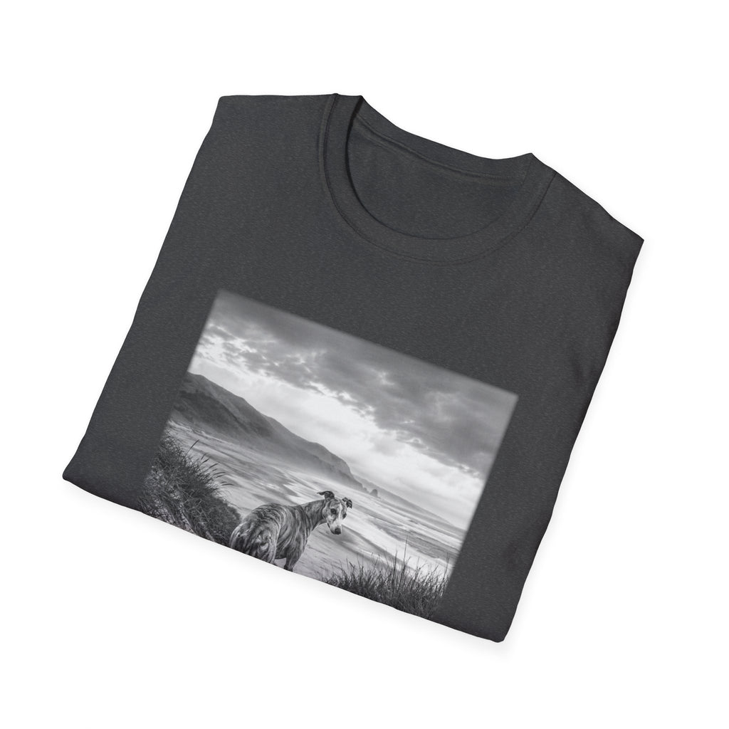 Whippet On The Beach Pose T-Shirt