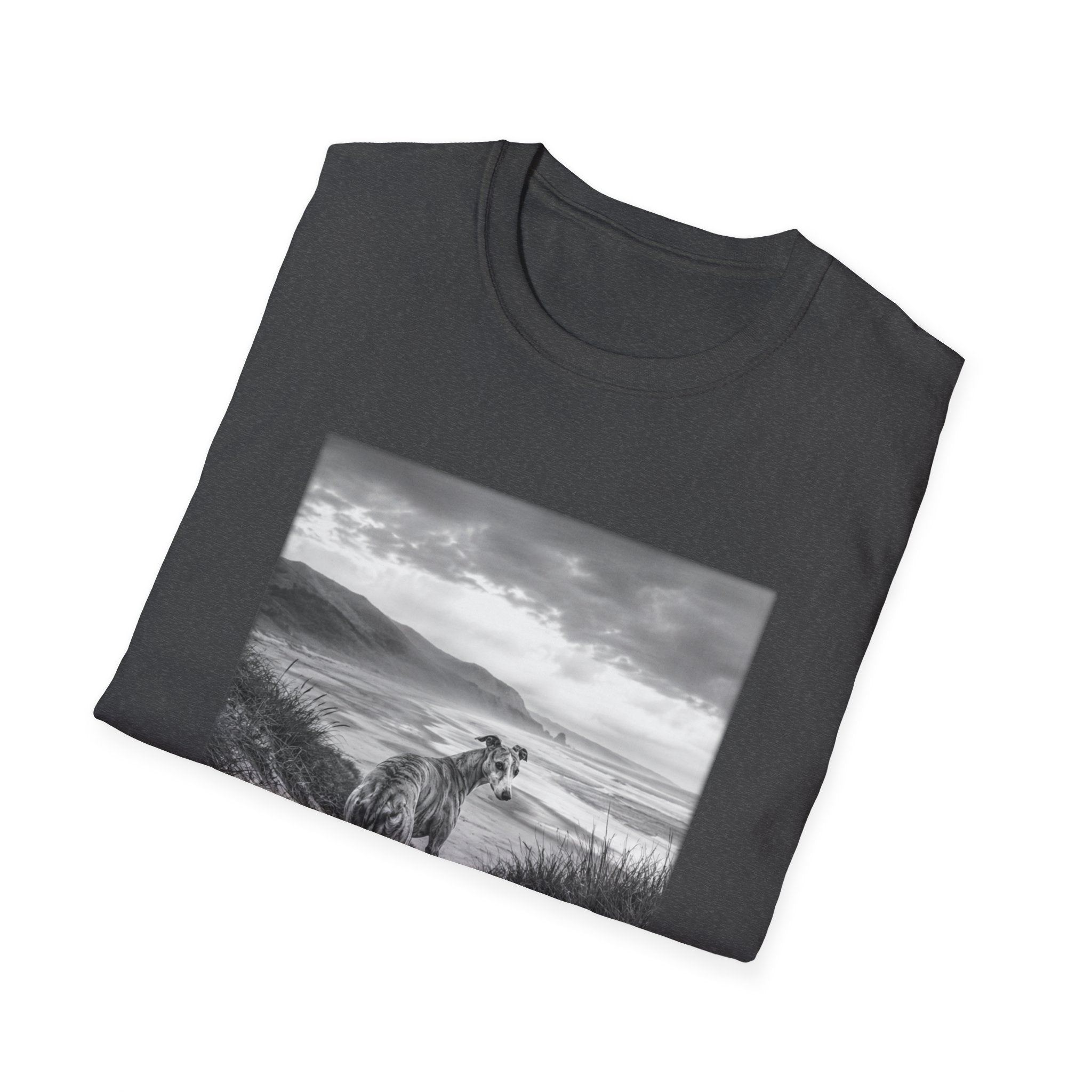 Whippet On The Beach Pose T-Shirt