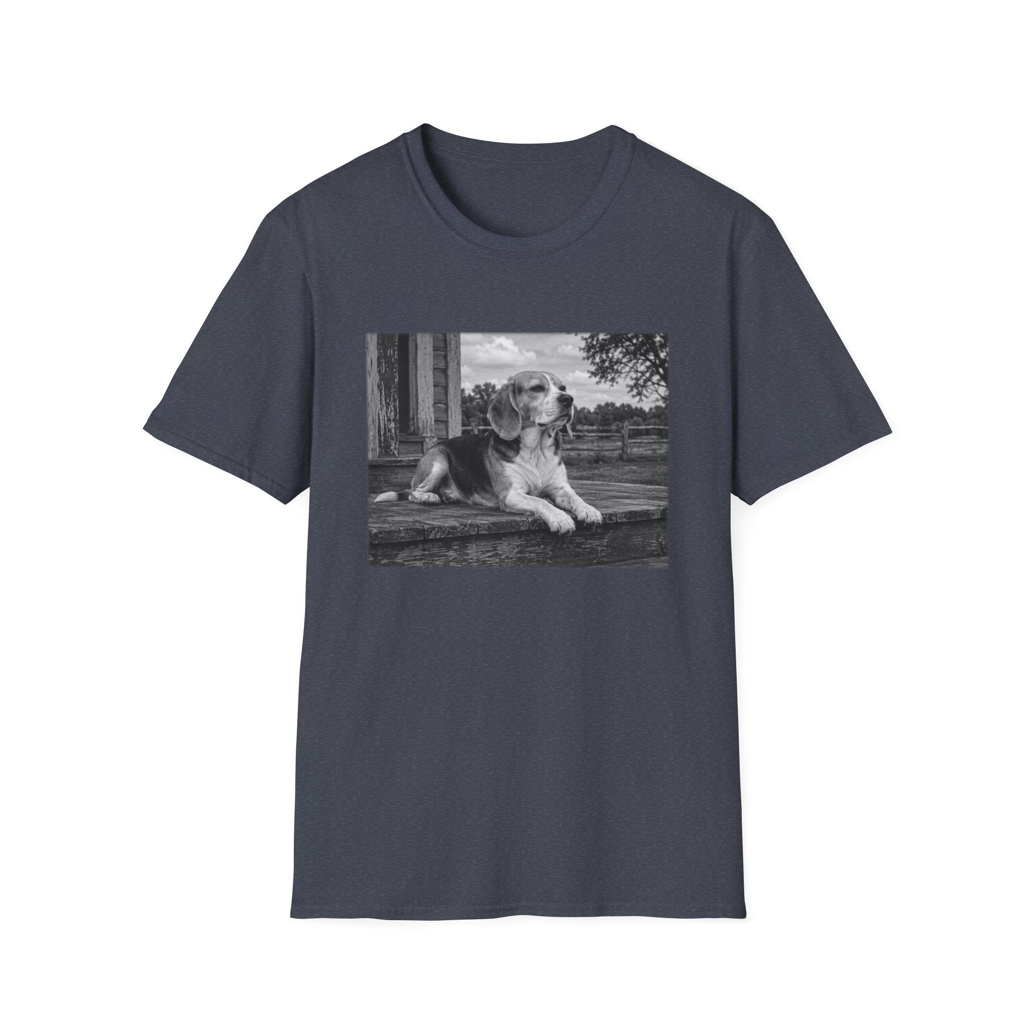 Beagle Sitting On The Porch Pose T-Shirt