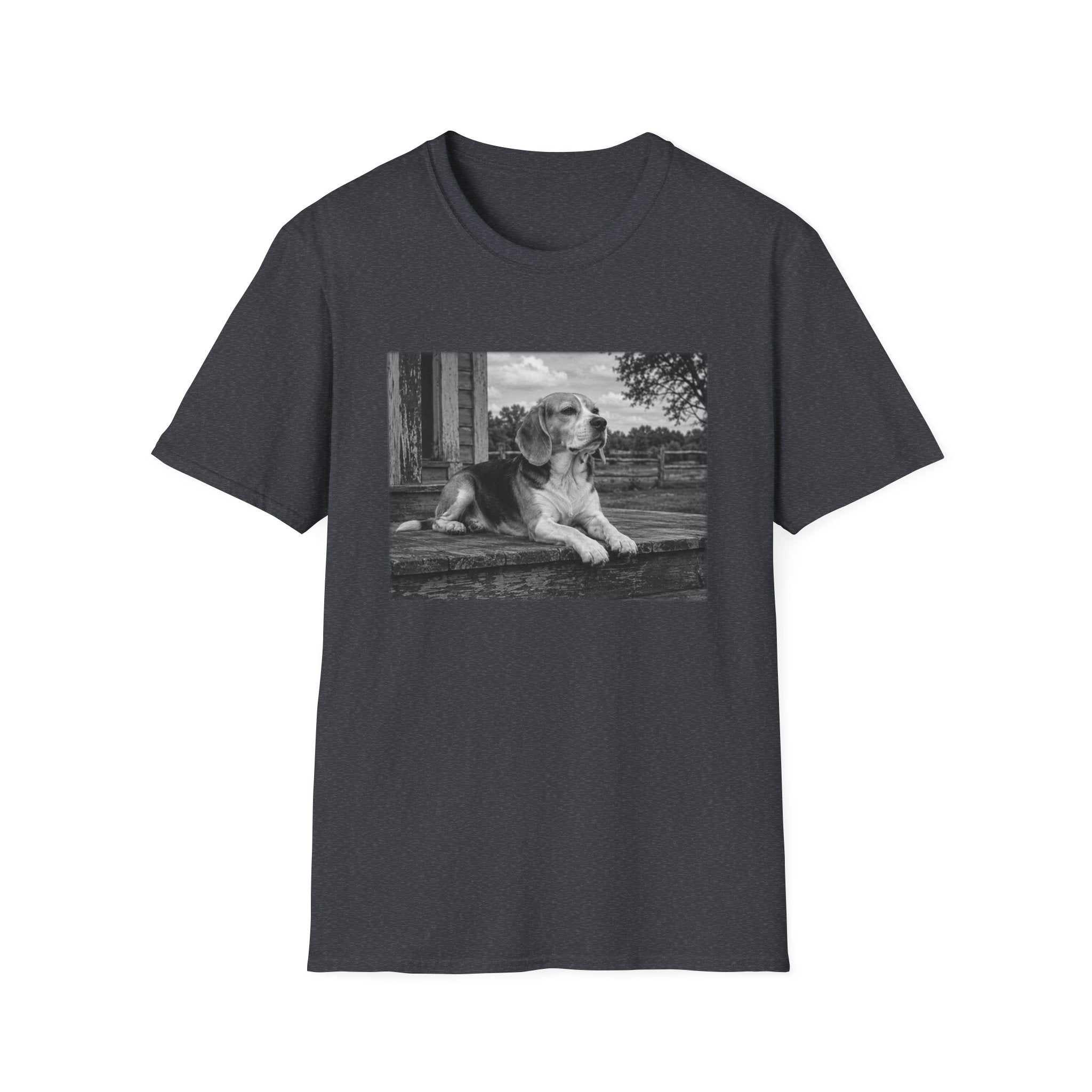 Beagle Sitting On The Porch Pose T-Shirt