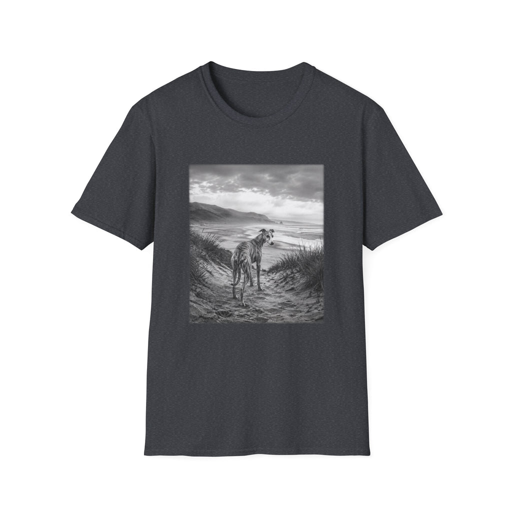 Whippet On The Beach Pose T-Shirt