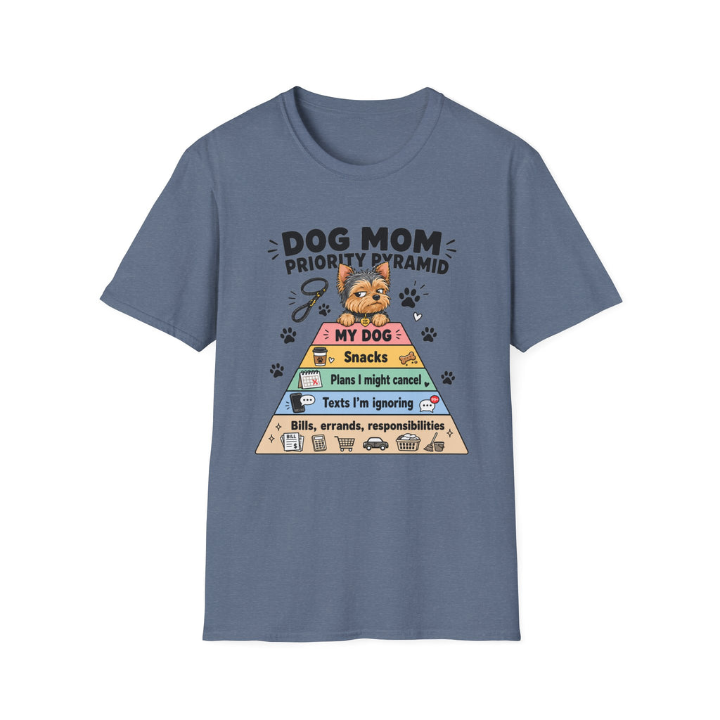 Dog Mom Priority Pyramid T-Shirt
