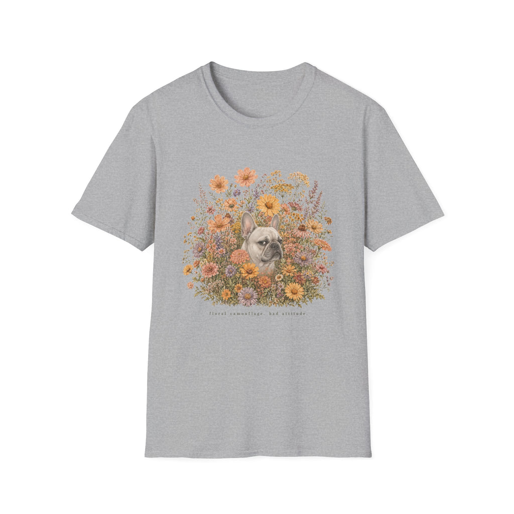 French Bulldog Floral Camouflage T-Shirt
