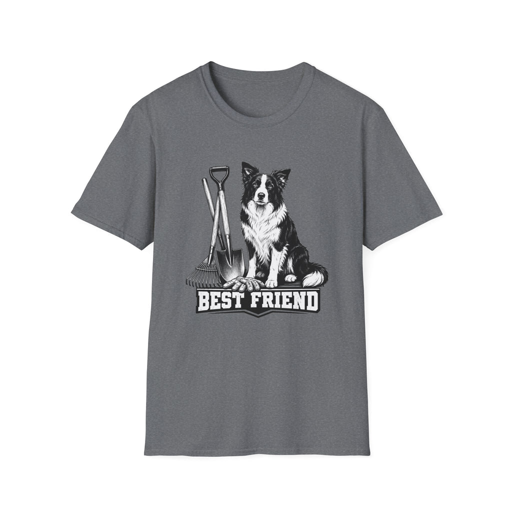 Border Collie Best Friend Yardwork T-Shirt