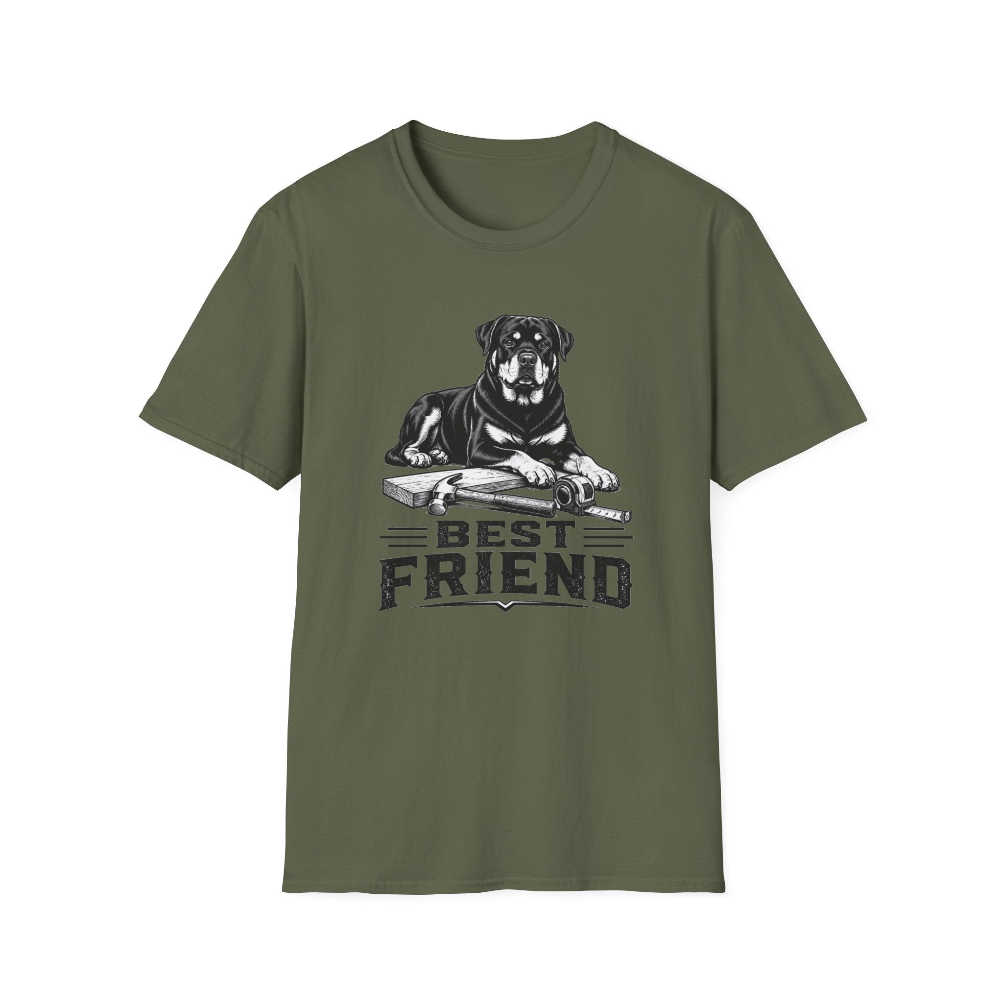 Rottie Best Friend Woodworking T-Shirt