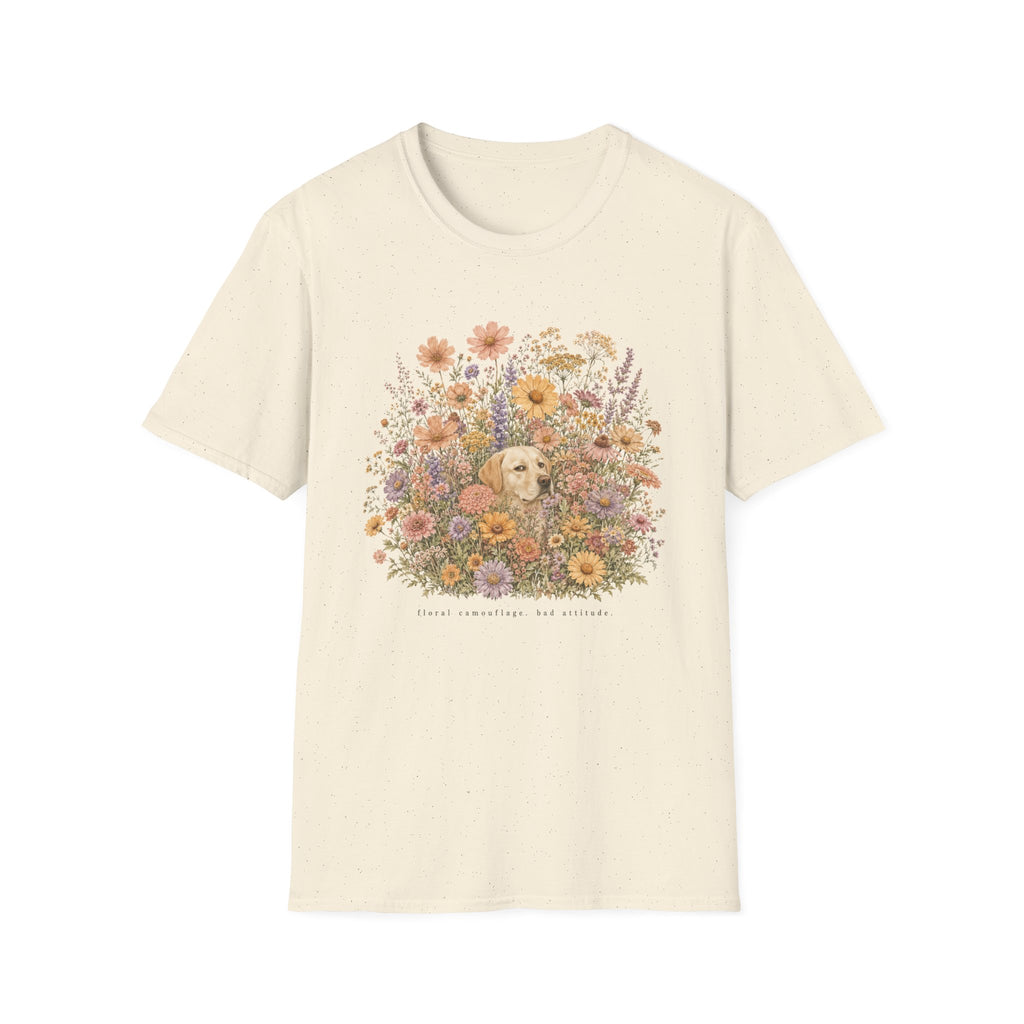 Golden Retriever Floral Camouflage T-Shirt